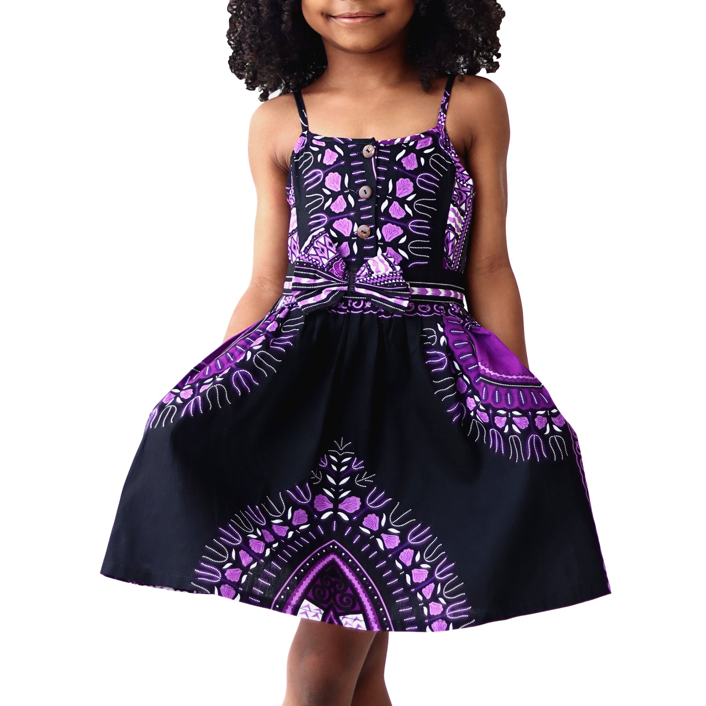 Africa Dashiki Girls Dresses - Light Cotton Sac Dress