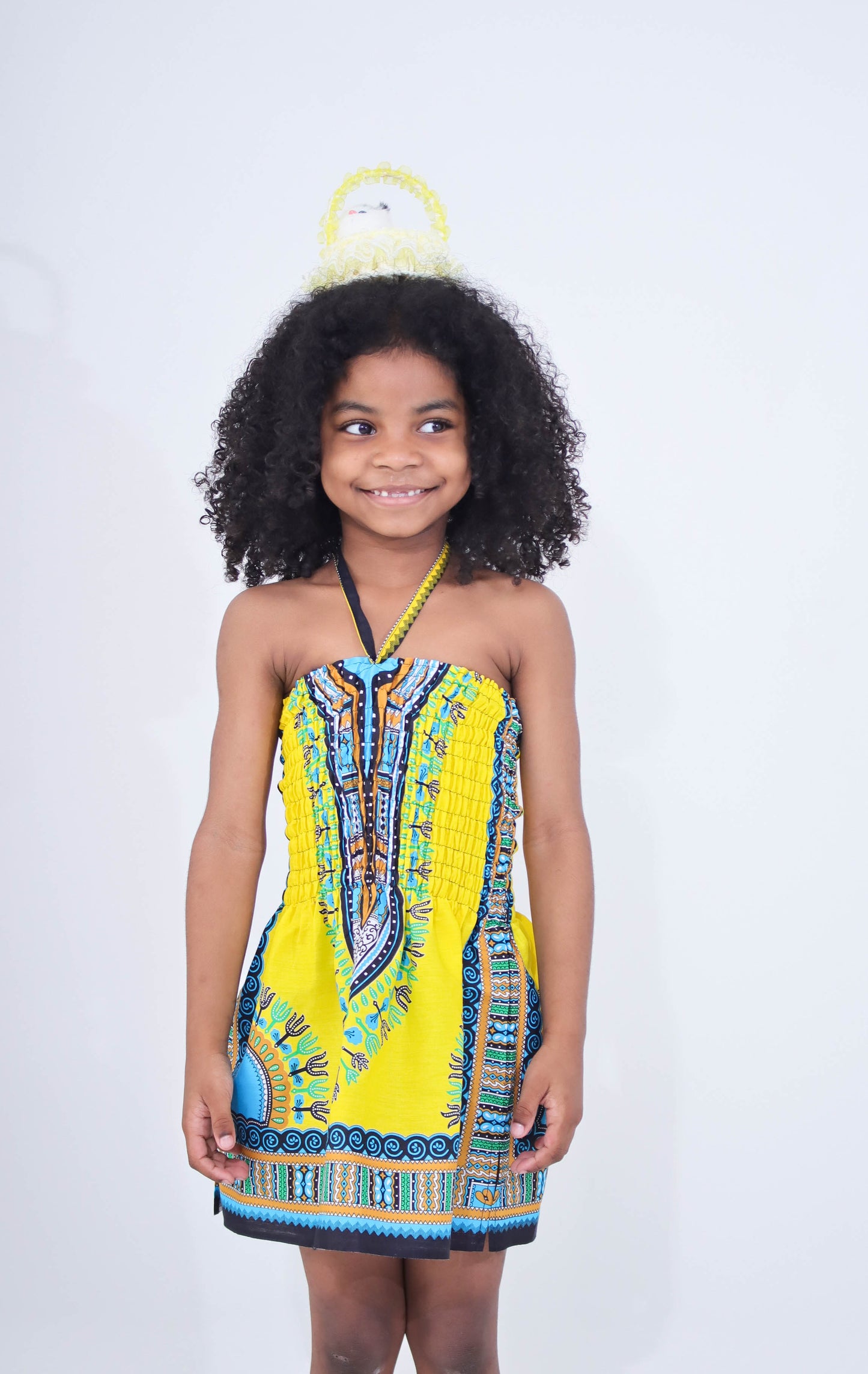 Africa Dashiki Girls Dresses - African Child Smock Chest Strap