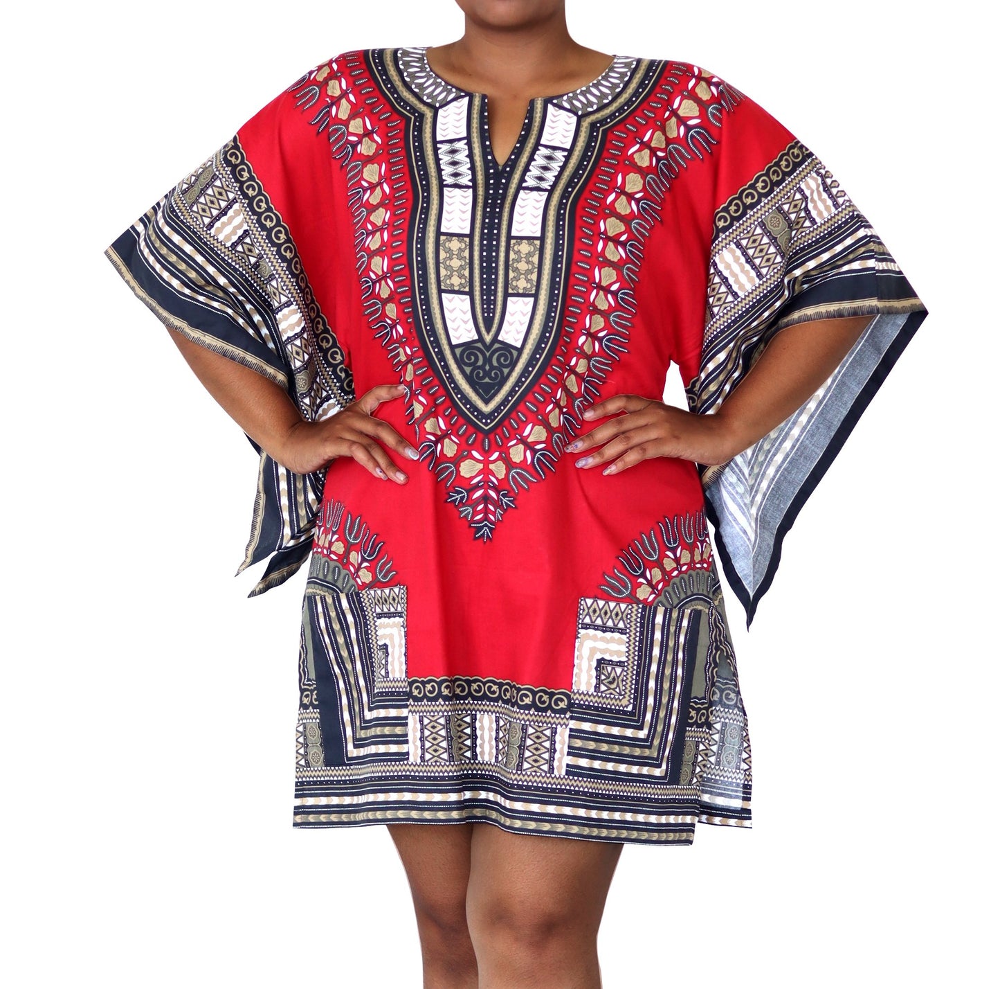 African Dashiki Womens Shirt - Big Witch Long Sleeves