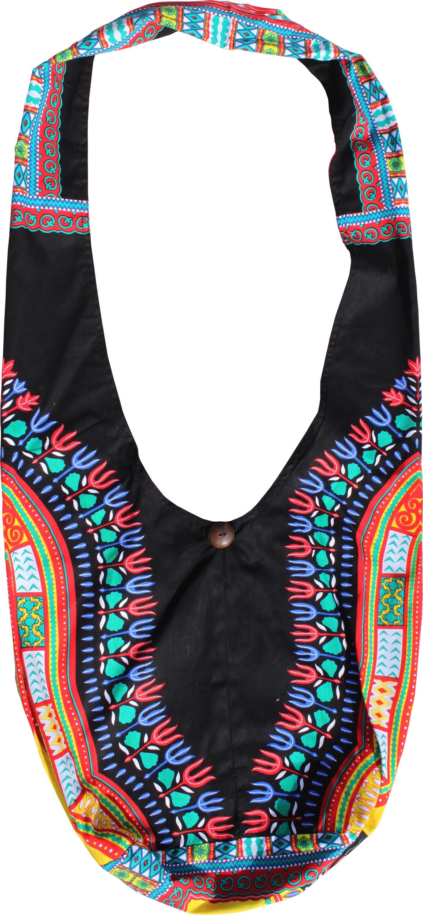 African Dashiki Monks Shoulder Bag - Long Strap
