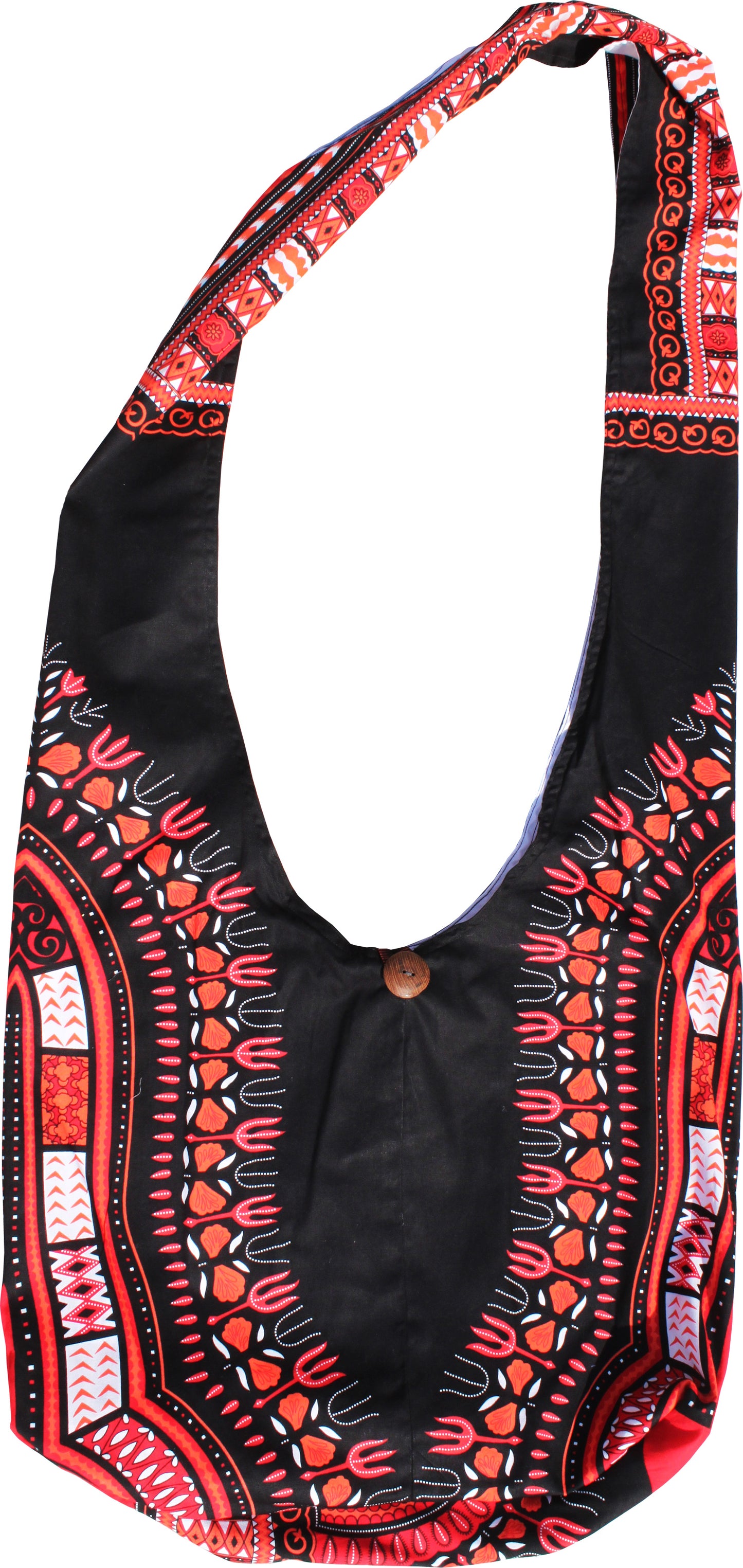 African Dashiki Monks Shoulder Bag - Long Strap
