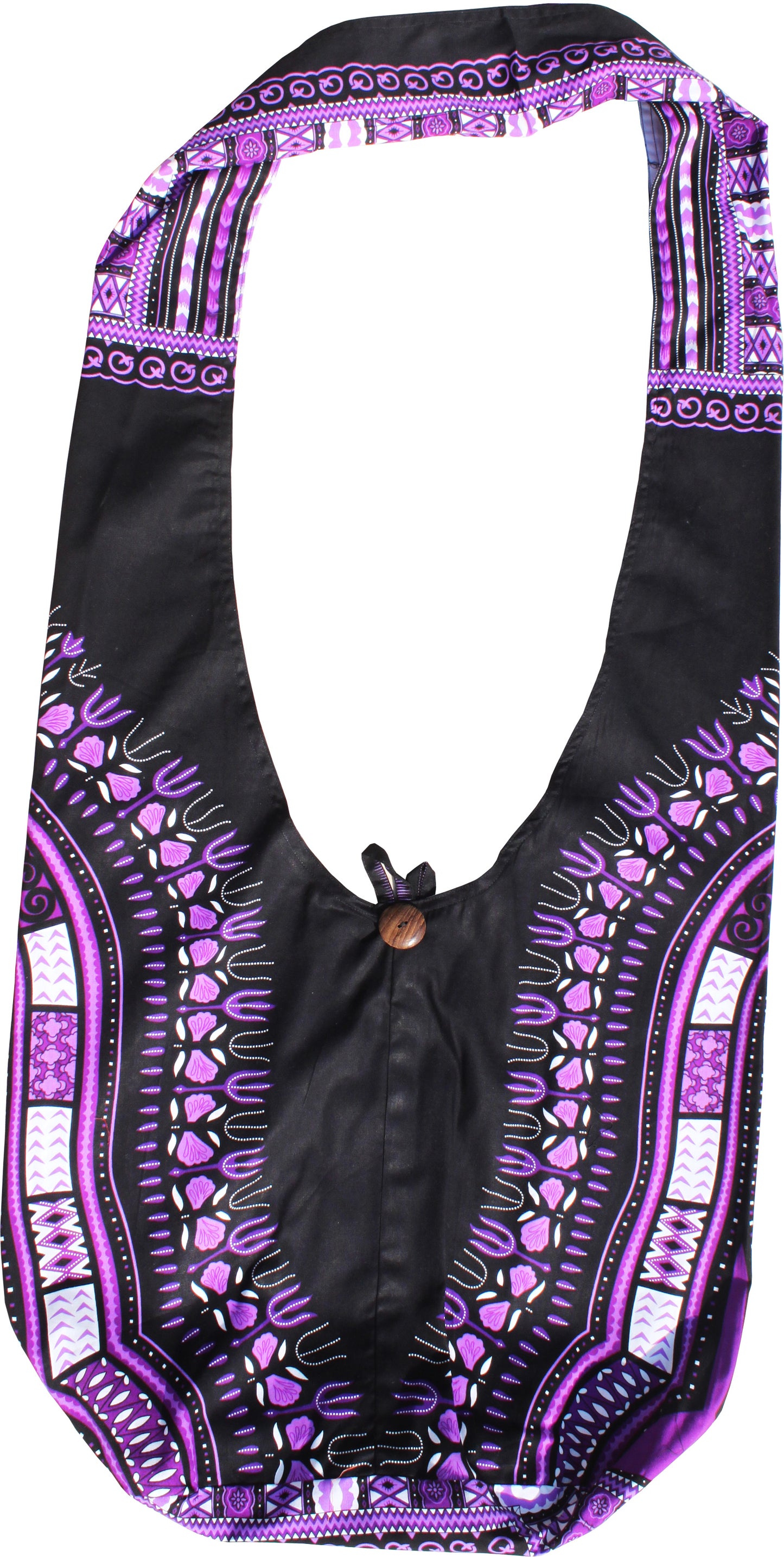African Dashiki Monks Shoulder Bag - Long Strap