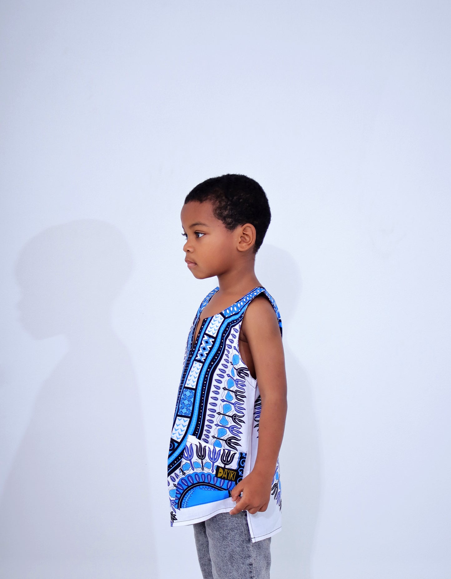 Africa Dashiki Childrens Shirt - Cotton Summer Vest