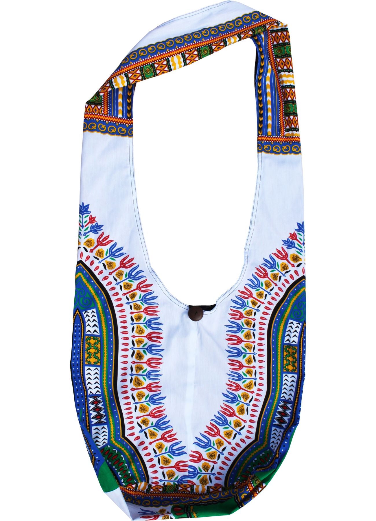 African Dashiki Monks Shoulder Bag - Long Strap