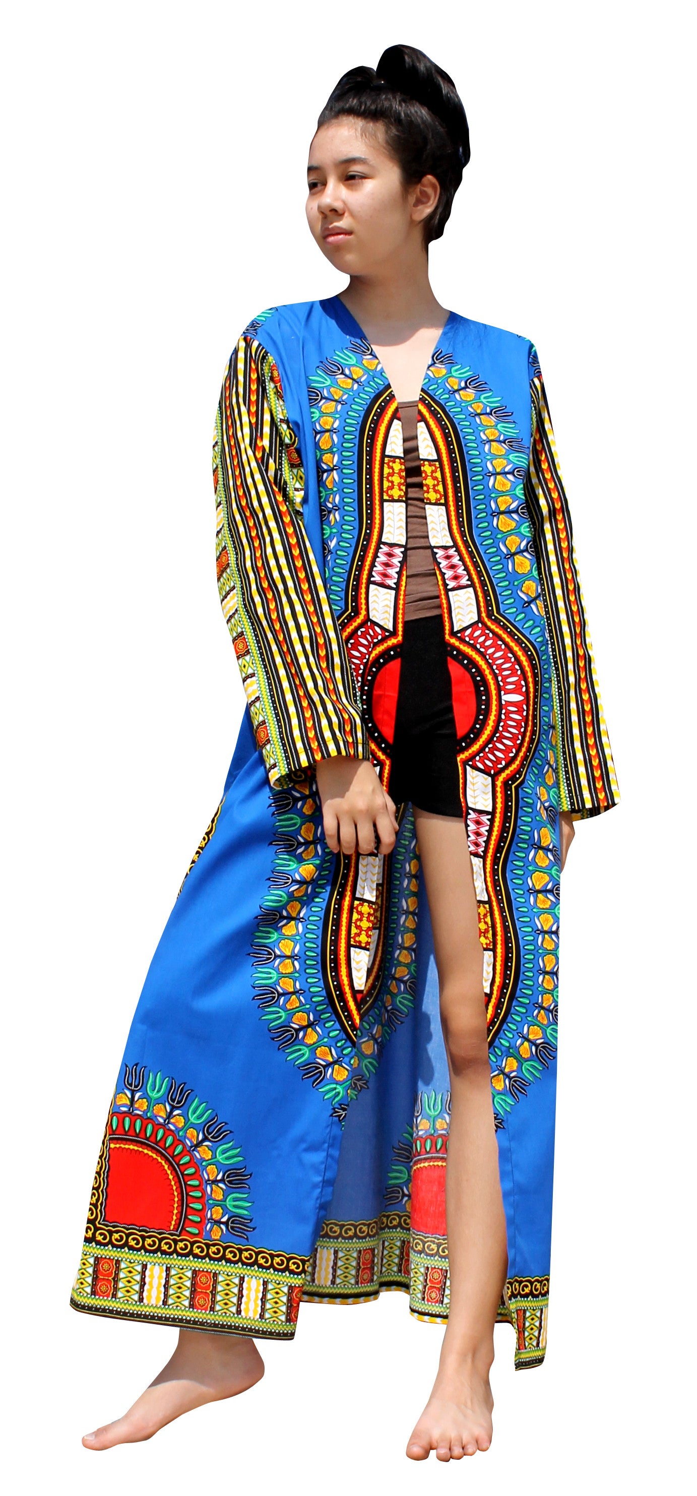 African Dashiki Robe Dress - Robe Womens With Long Sleeves