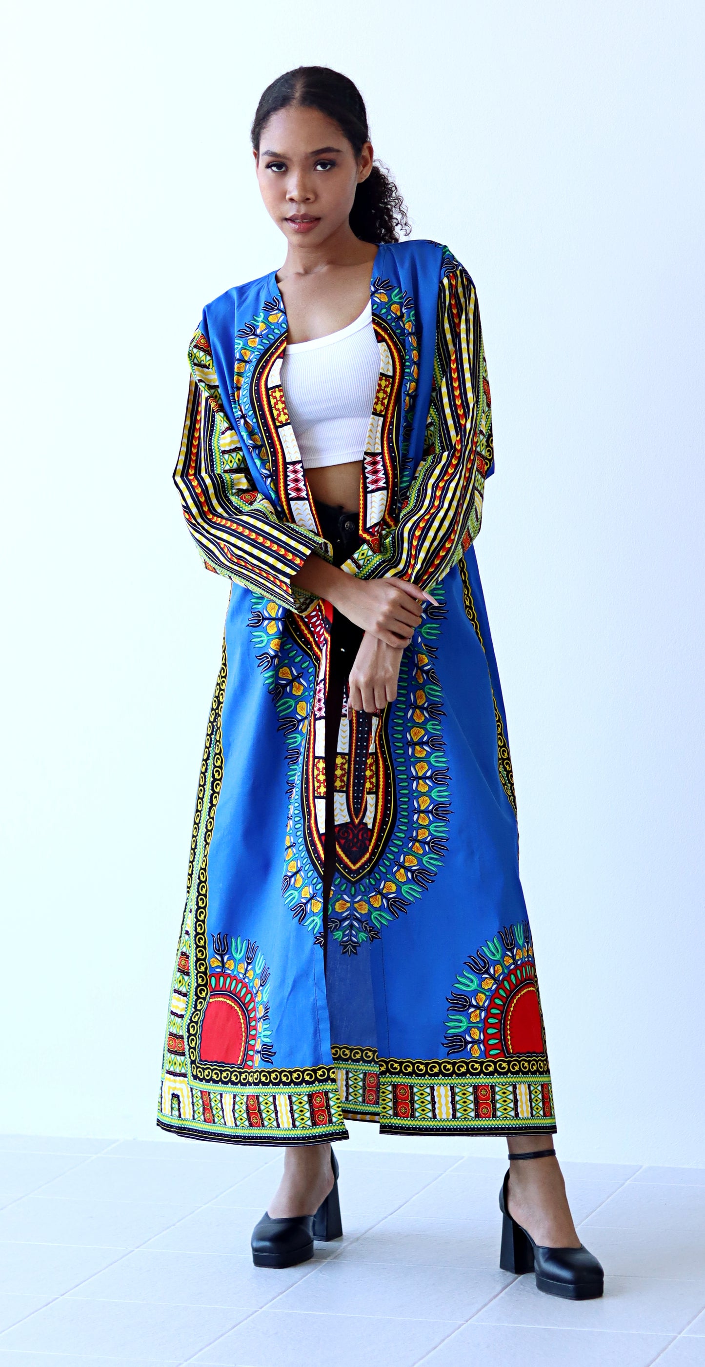 African Dashiki Robe Dress - Robe Womens With Long Sleeves