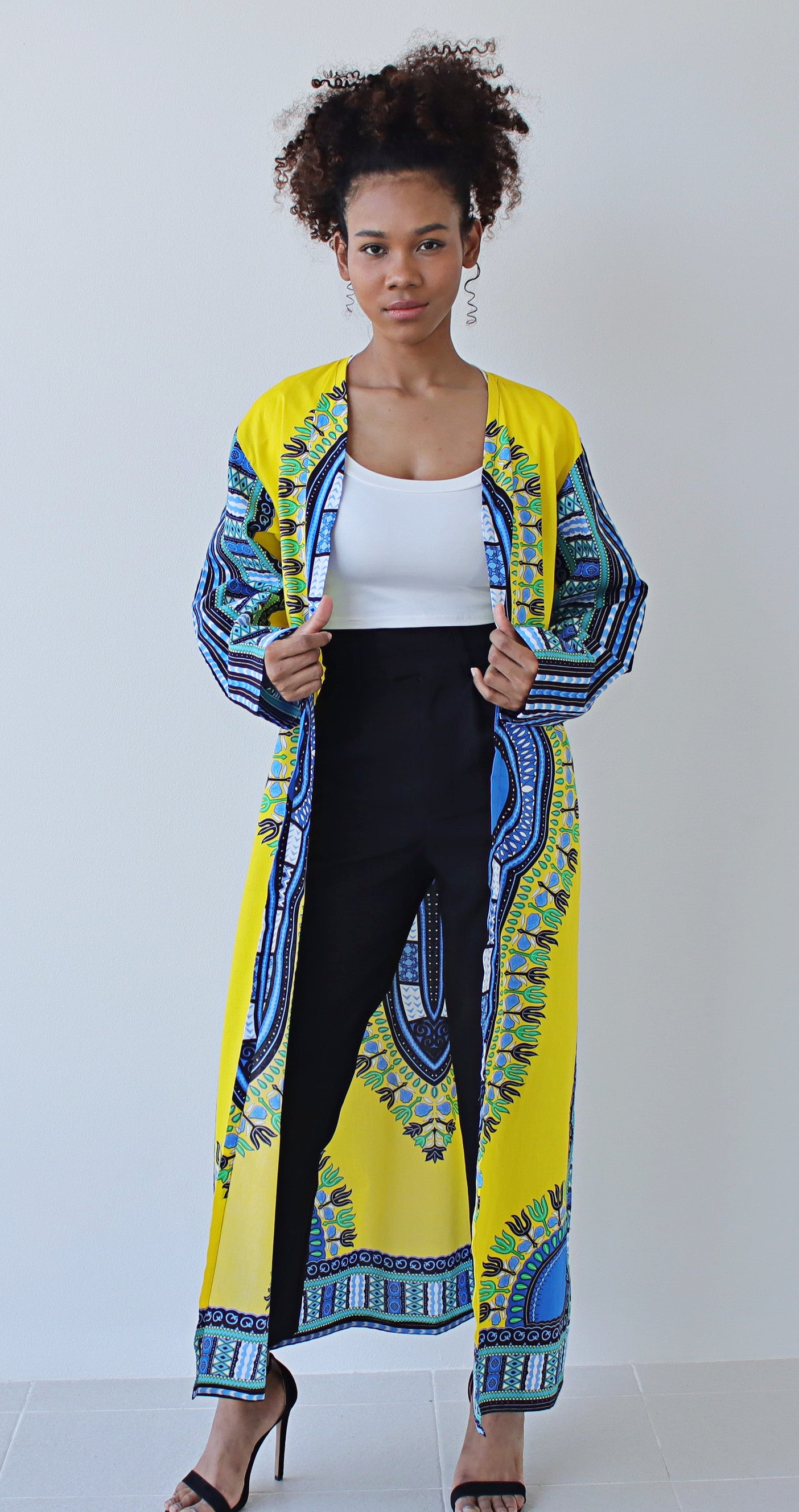 African Dashiki Robe Dress - Robe Womens With Long Sleeves