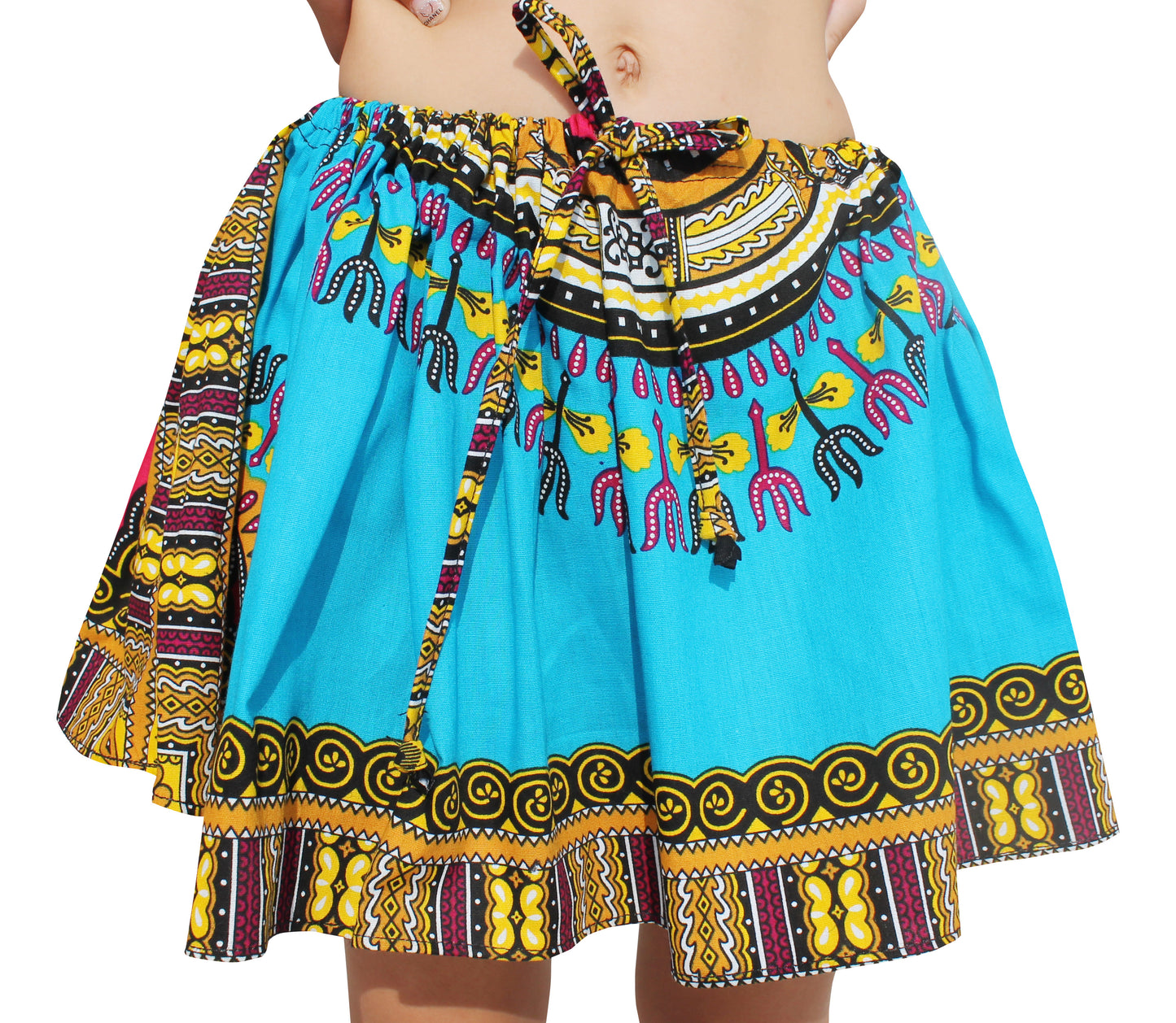 Africa Dashiki Girls Skirt - Mini Gypsy Skirts