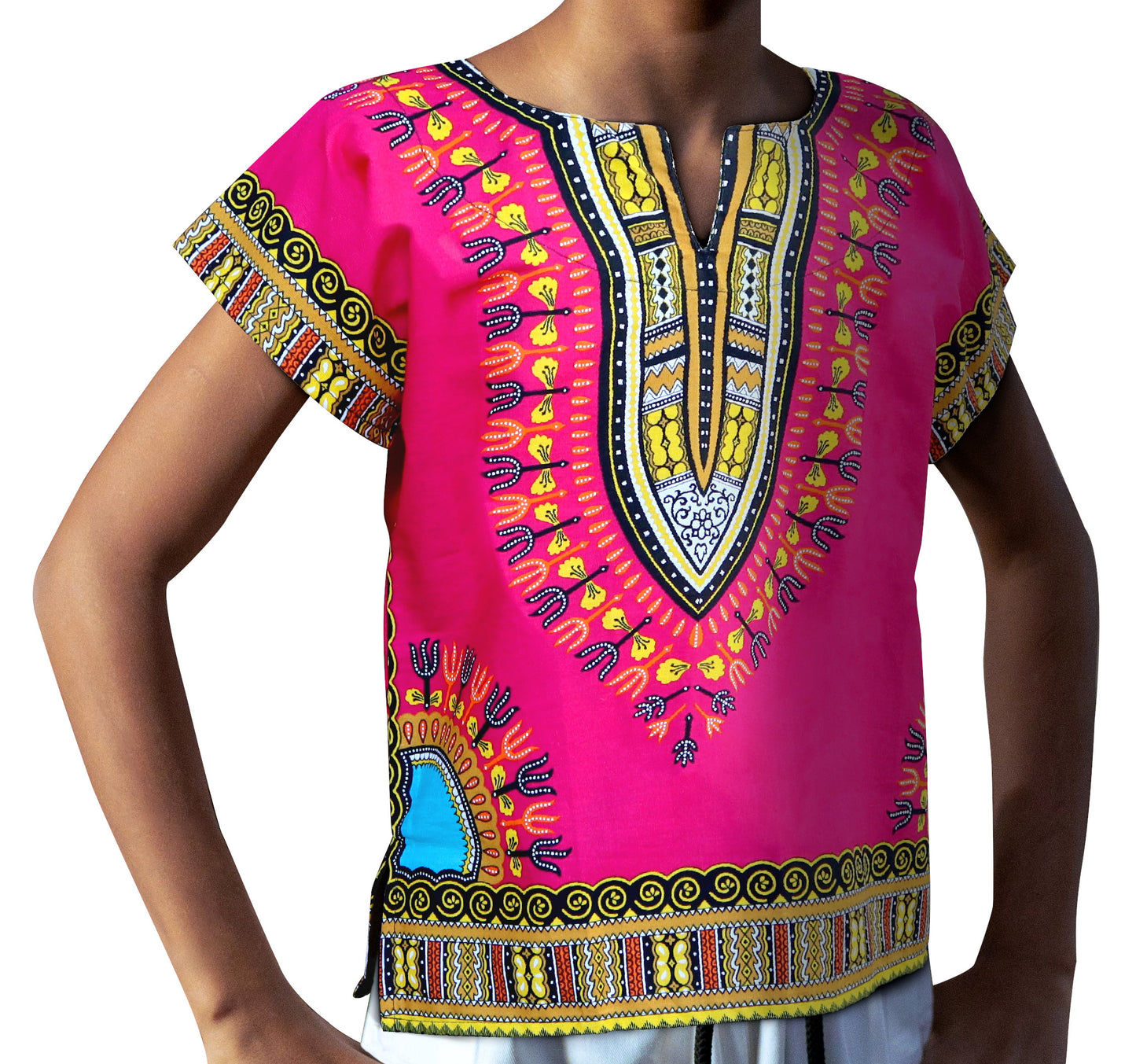 African Dashiki Children's Shirt Standard Cotton 100 % - Variety Colors