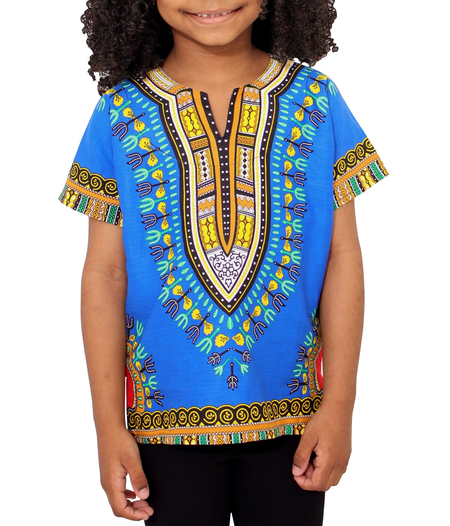 African Dashiki Children's Shirt Standard Cotton 100 % - Variety Colors