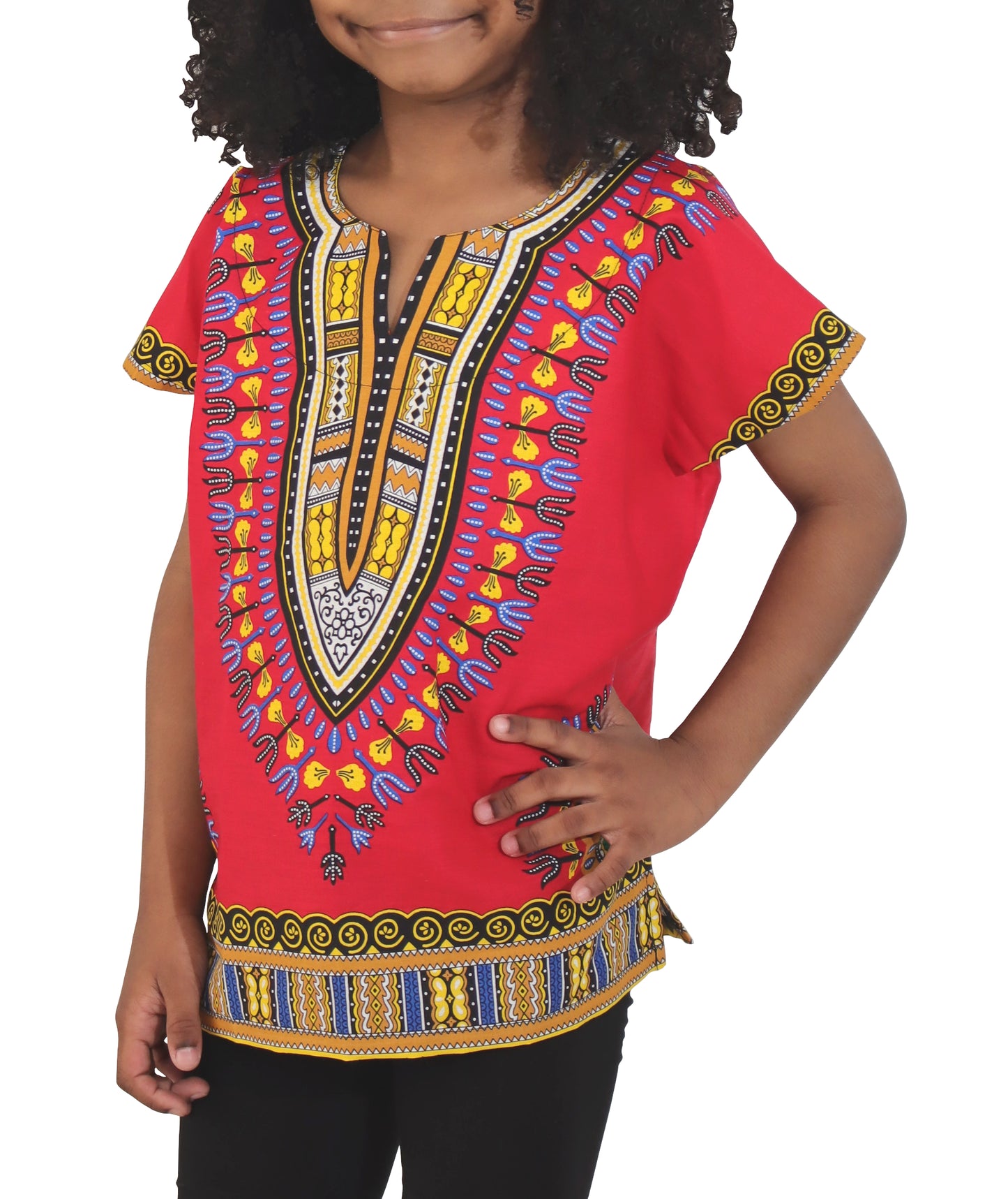 African Dashiki Children's Shirt Standard Cotton 100 % - Variety Colors