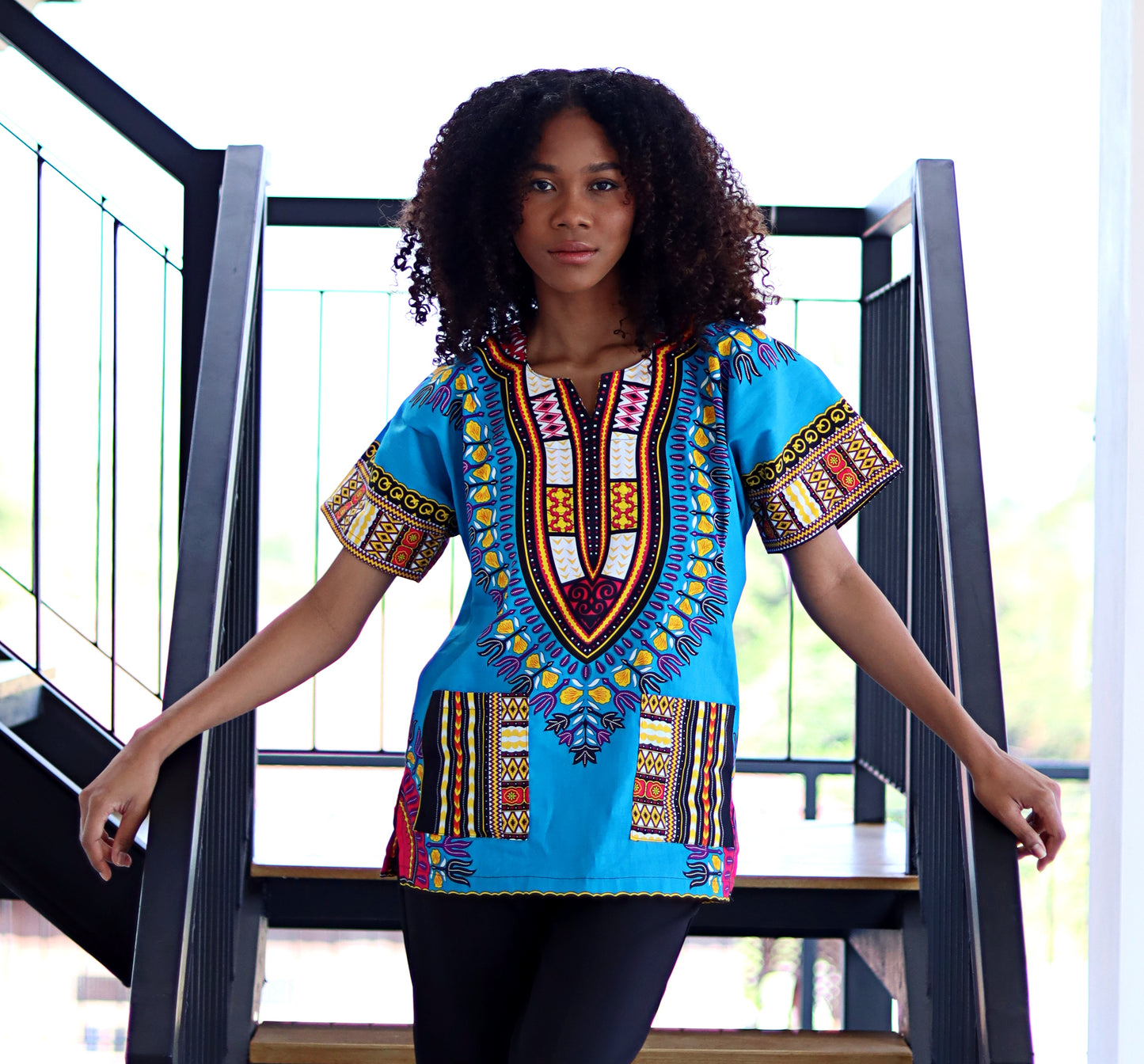 African Dashiki Unisex Shirt Standard Cotton 100% - Variety Colors