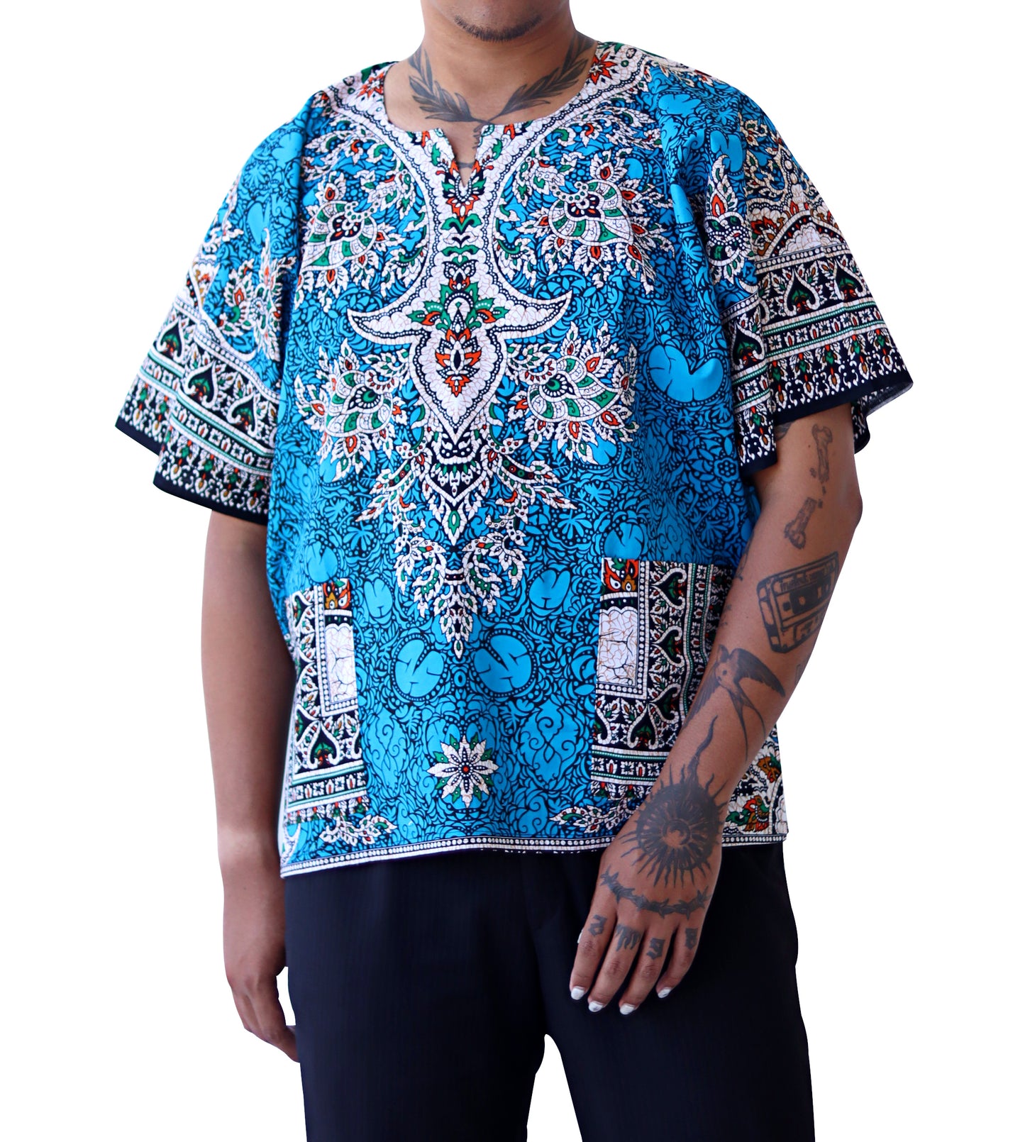 African Dashiki Unisex Shirt Standard Cotton 100% - Art Pattern