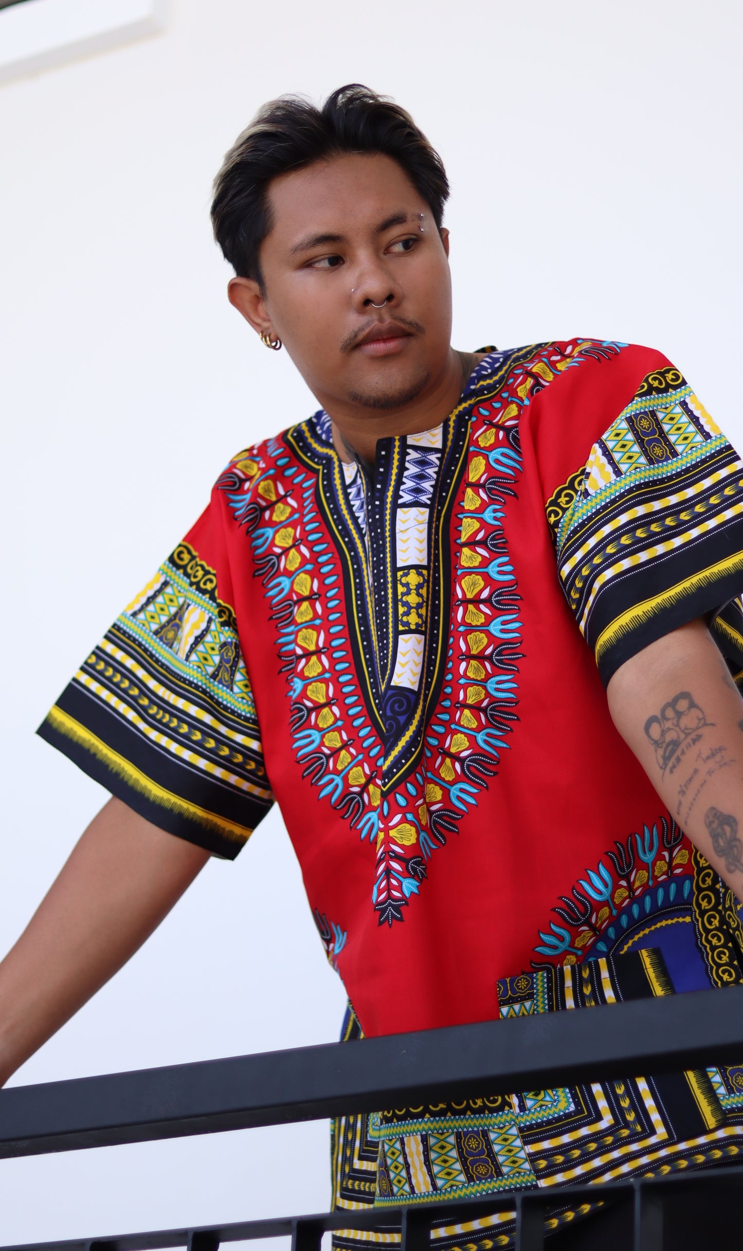 African Dashiki Unisex Shirt Standard Cotton 100% - Variety Colors