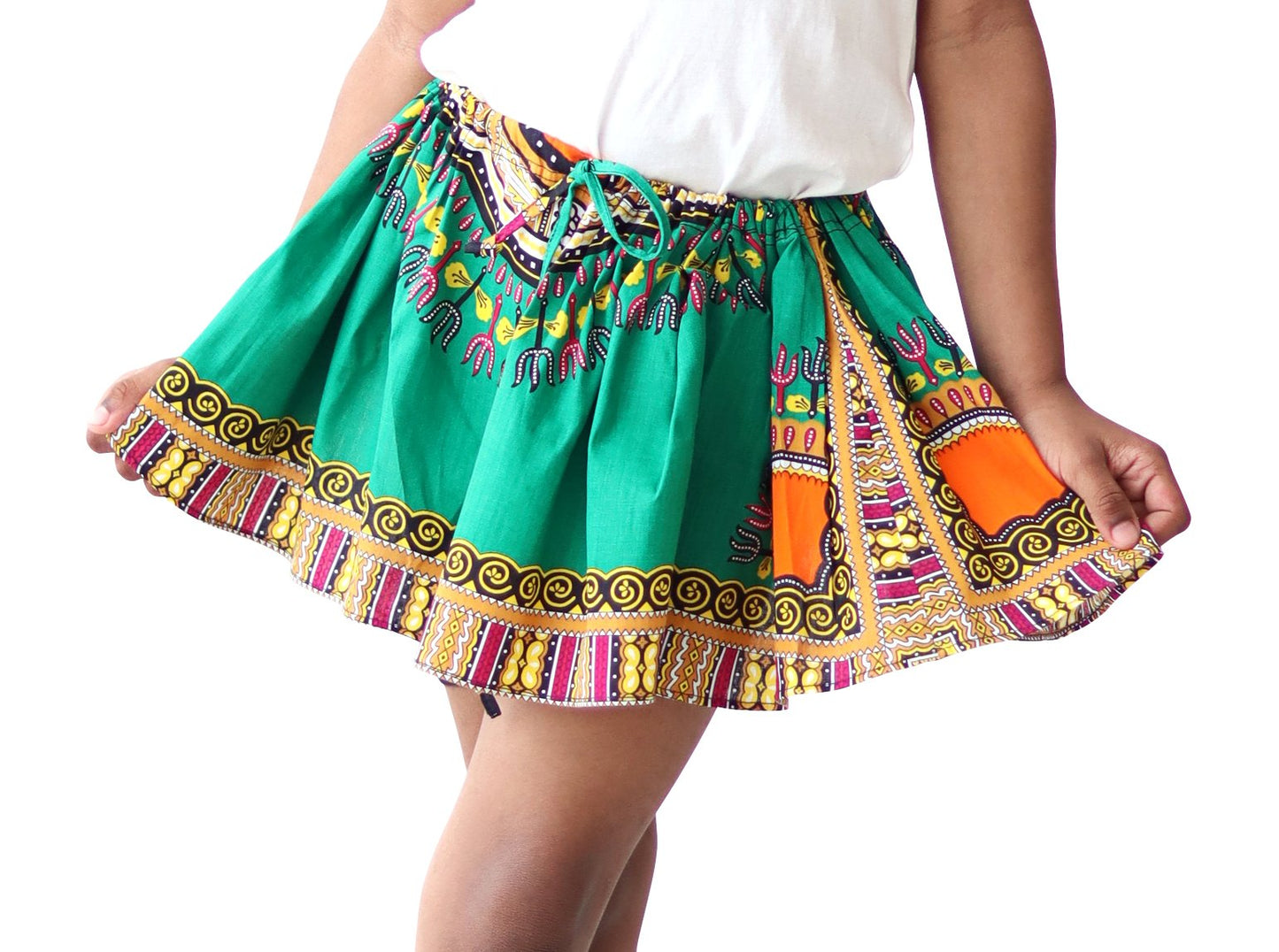Africa Dashiki Girls Skirt - Mini Gypsy Skirts