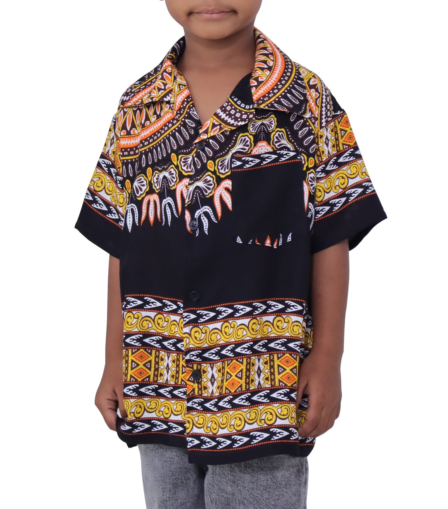 Africa Dashiki Childrens Shirt - Hawaiian Summer Rayon