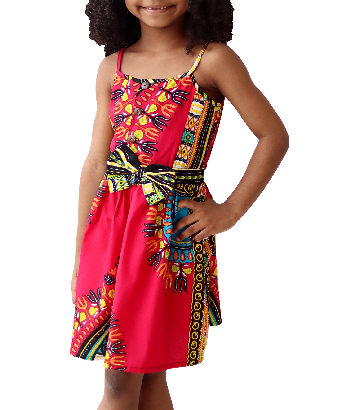 Africa Dashiki Girls Dresses - Light Cotton Sac Dress