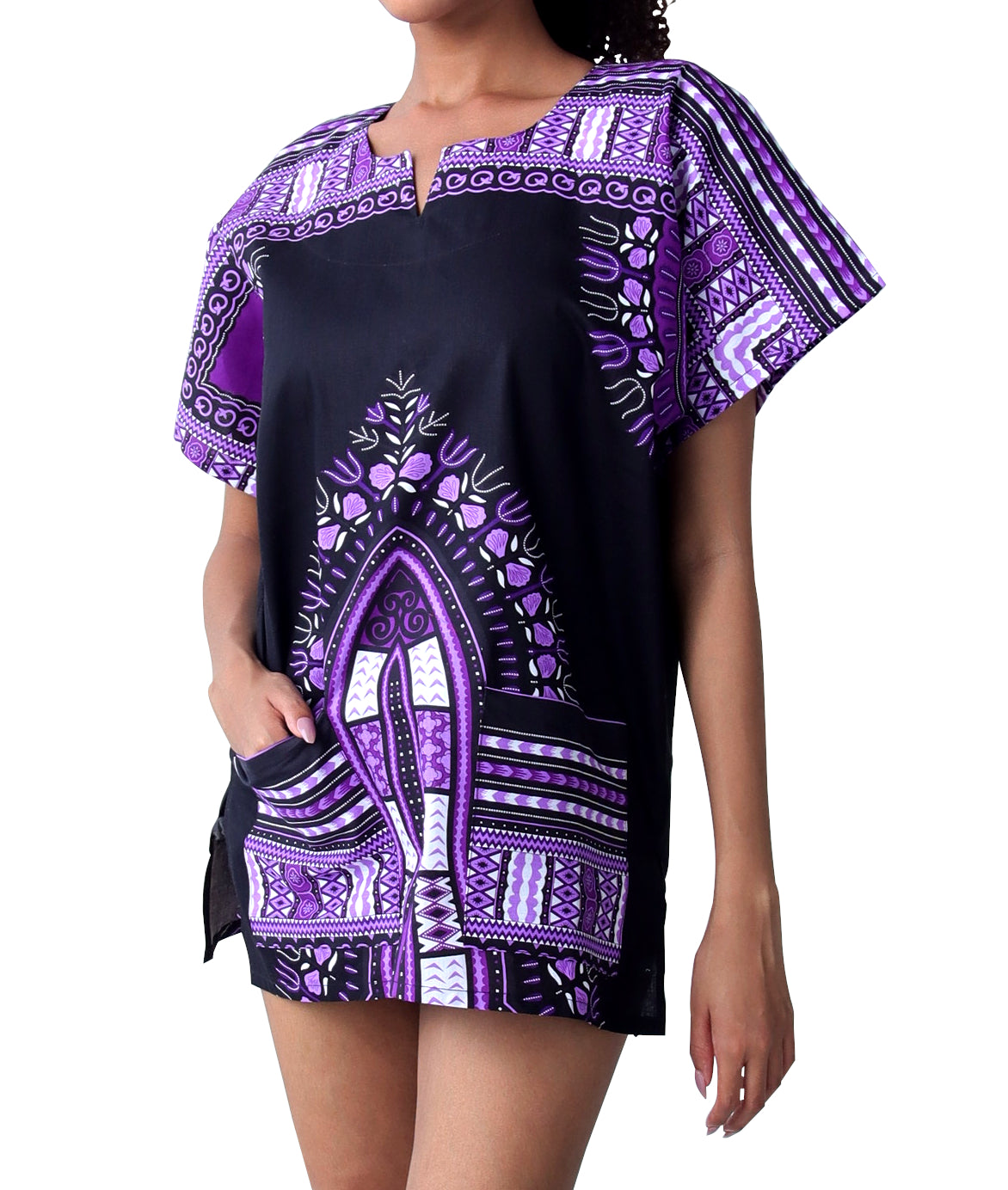 DA'IKI Traditional African Spearhead Warrior Shirt for Men and Women 100% Cotton