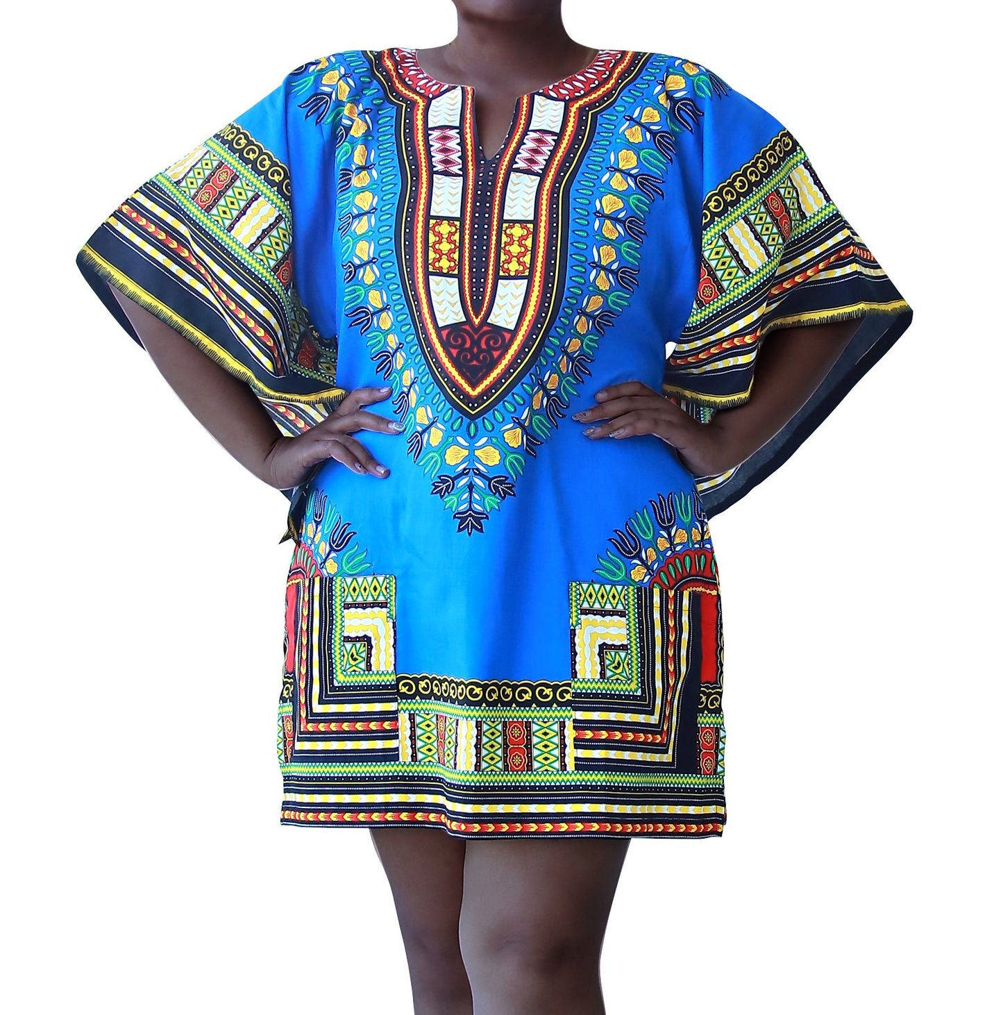 African Dashiki Womens Shirt - Big Witch Long Sleeves