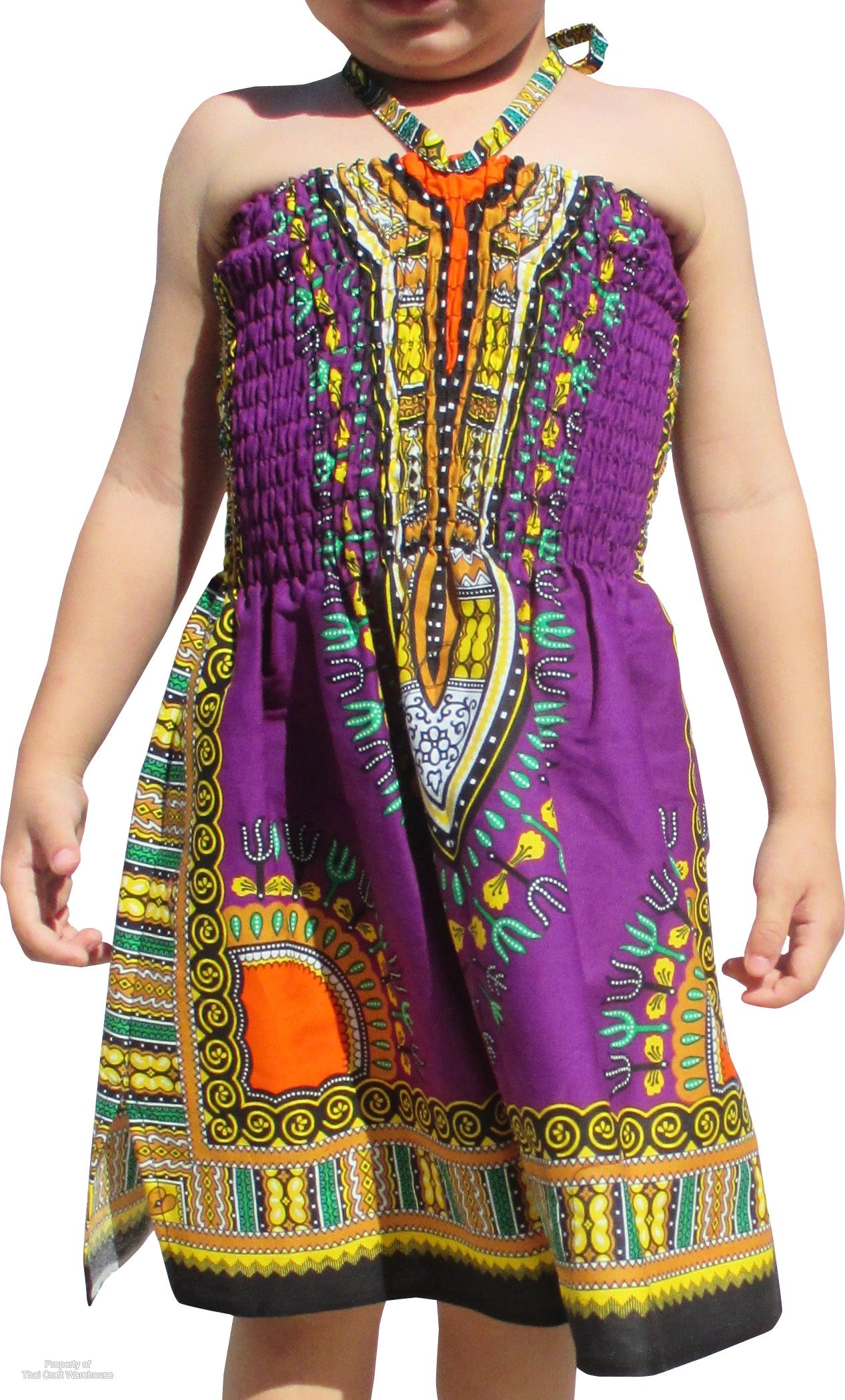 Africa Dashiki Girls Dresses - African Child Smock Chest Strap