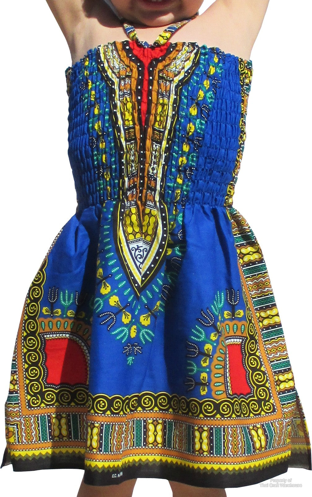 Africa Dashiki Girls Dresses - African Child Smock Chest Strap