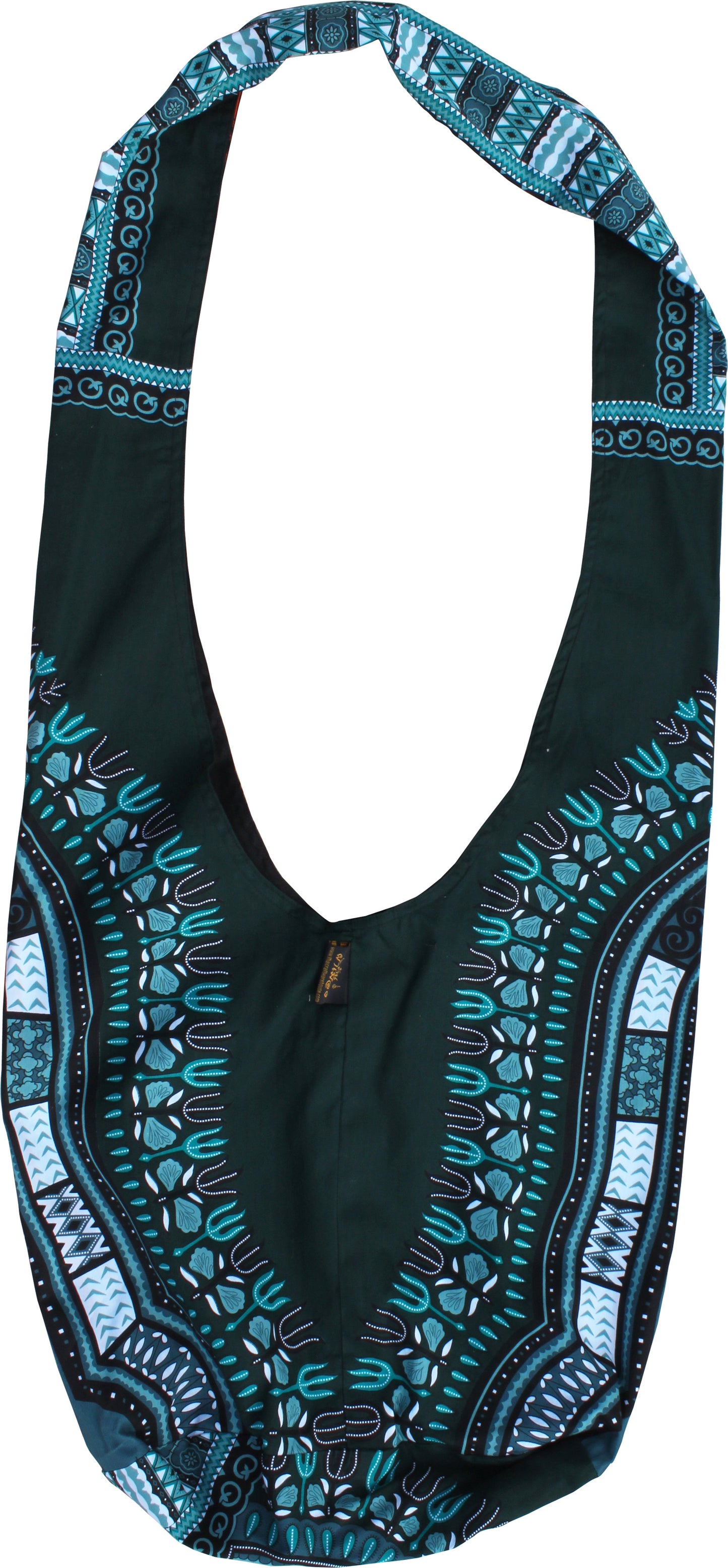 African Dashiki Monks Shoulder Bag - Long Strap