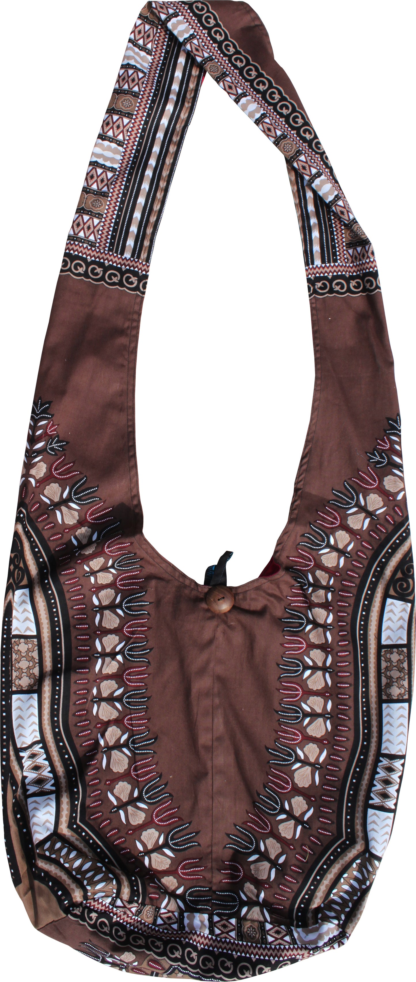 African Dashiki Monks Shoulder Bag - Long Strap
