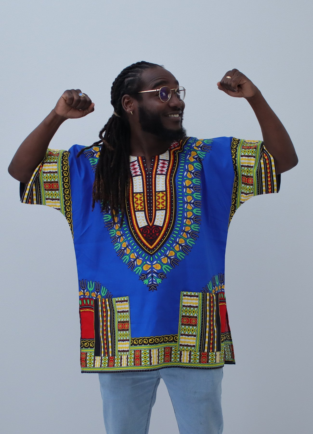 African Dashiki Unisex Shirt Standard Cotton 100% - Variety Colors