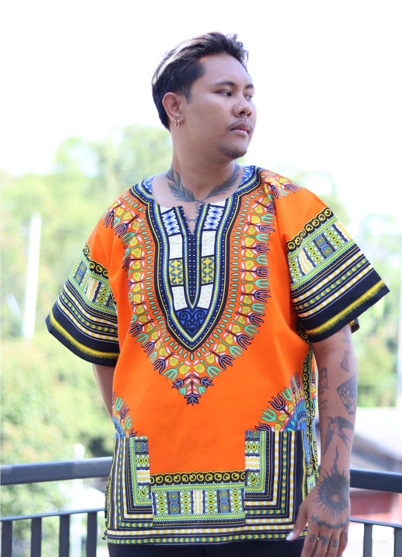 African Dashiki Unisex Shirt Standard Cotton 100% - Variety Colors