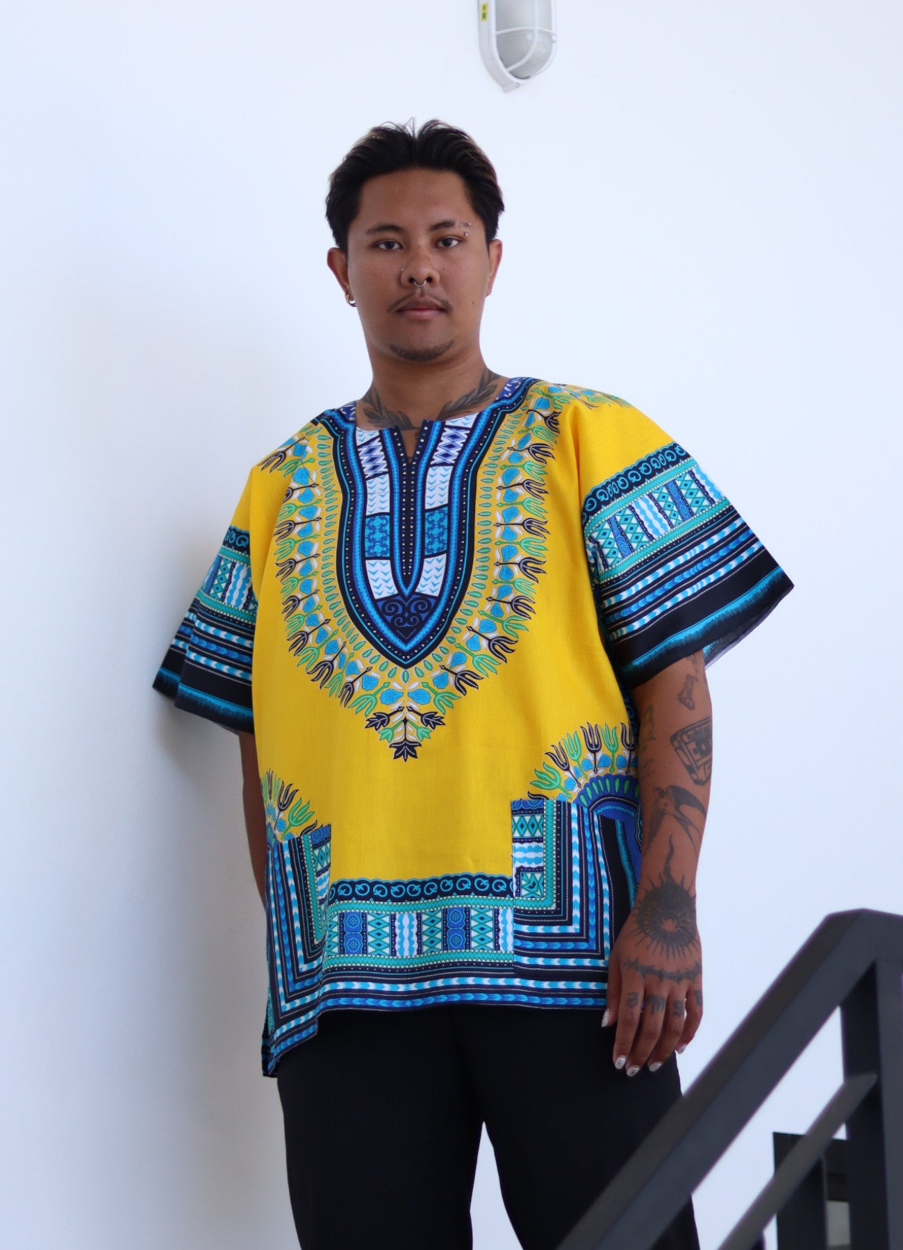 African Dashiki Unisex Shirt Standard Cotton 100% - Variety Colors