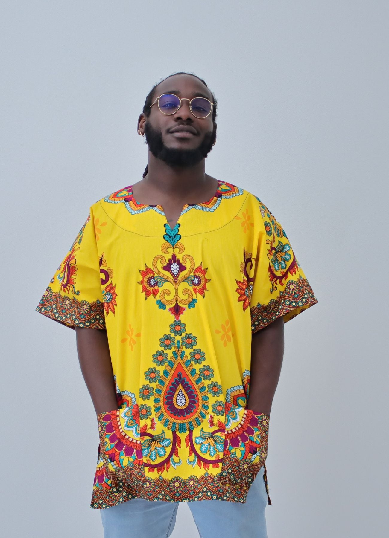 African Dashiki Unisex Shirt Standard Cotton 100% - Art Pattern