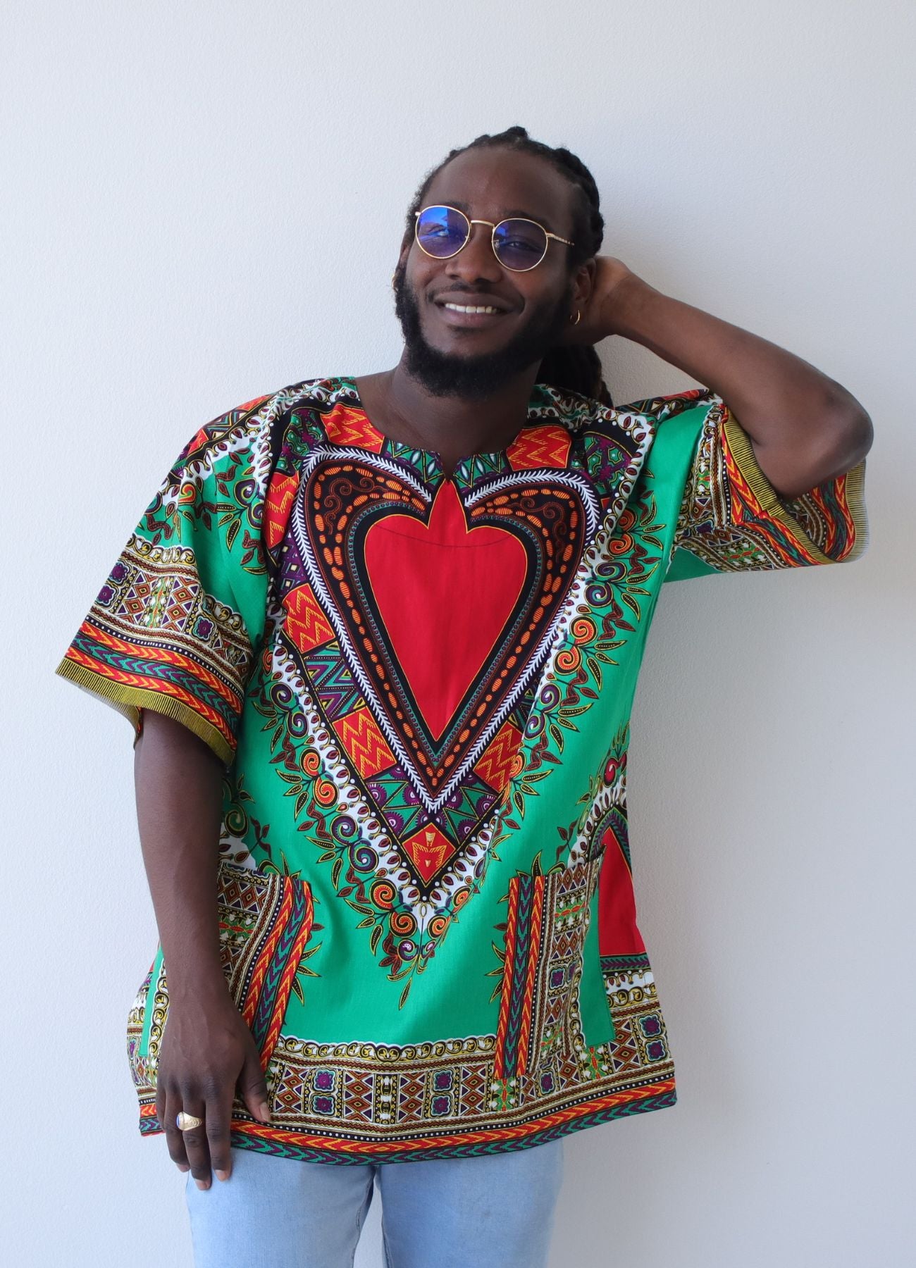 African Dashiki Unisex Shirt Standard Cotton 100% - Art Pattern