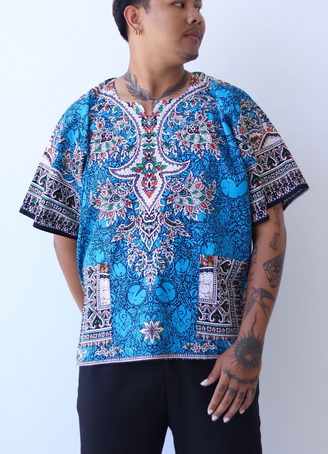 African Dashiki Unisex Shirt Standard Cotton 100% - Art Pattern