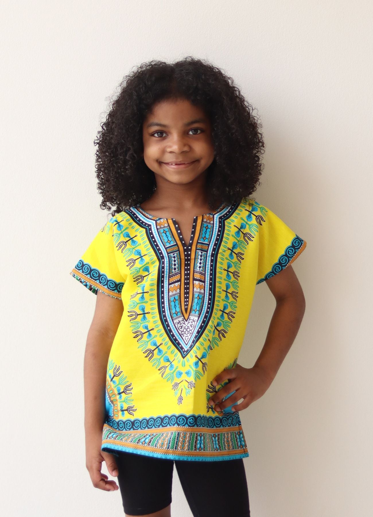 African Dashiki Children's Shirt Standard Cotton 100 % - Variety Colors