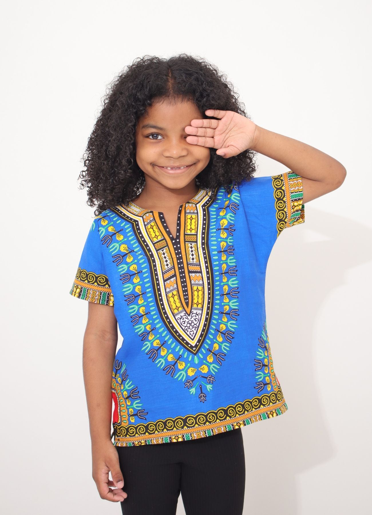 African Dashiki Children's Shirt Standard Cotton 100 % - Variety Colors