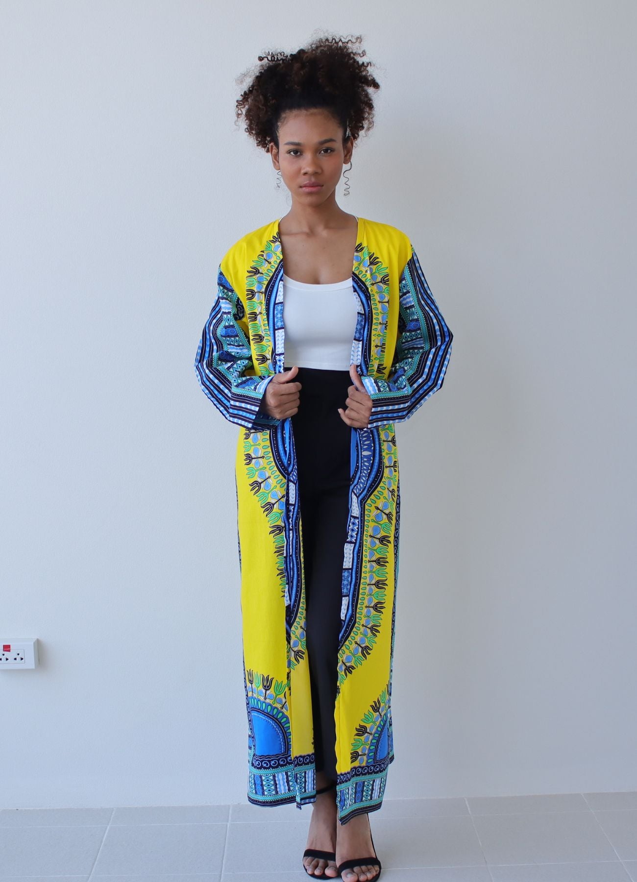 African Dashiki Robe Dress - Robe Womens With Long Sleeves