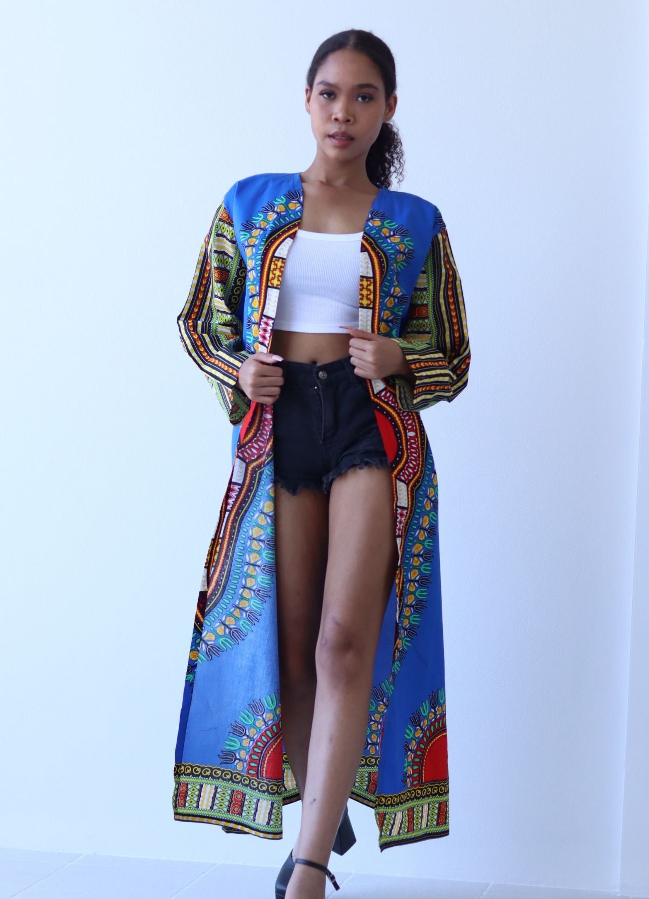 African Dashiki Robe Dress - Robe Womens With Long Sleeves