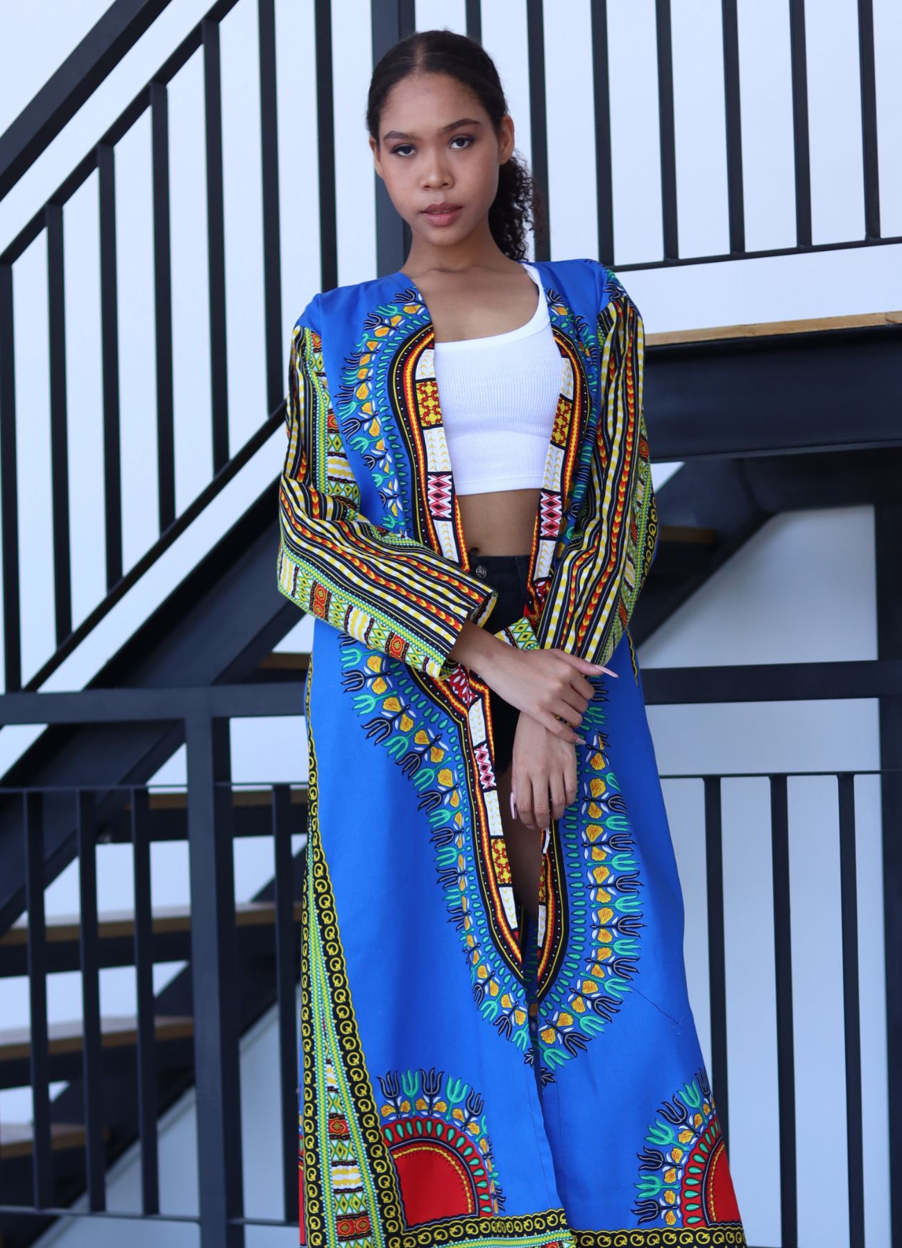 African Dashiki Robe Dress - Robe Womens With Long Sleeves