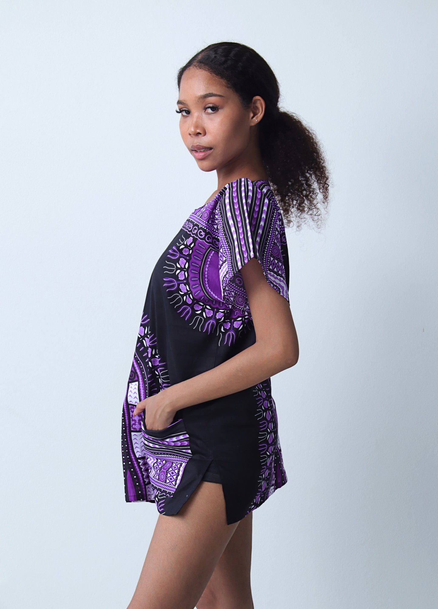 DA'IKI Traditional African Spearhead Warrior Shirt for Men and Women 100% Cotton