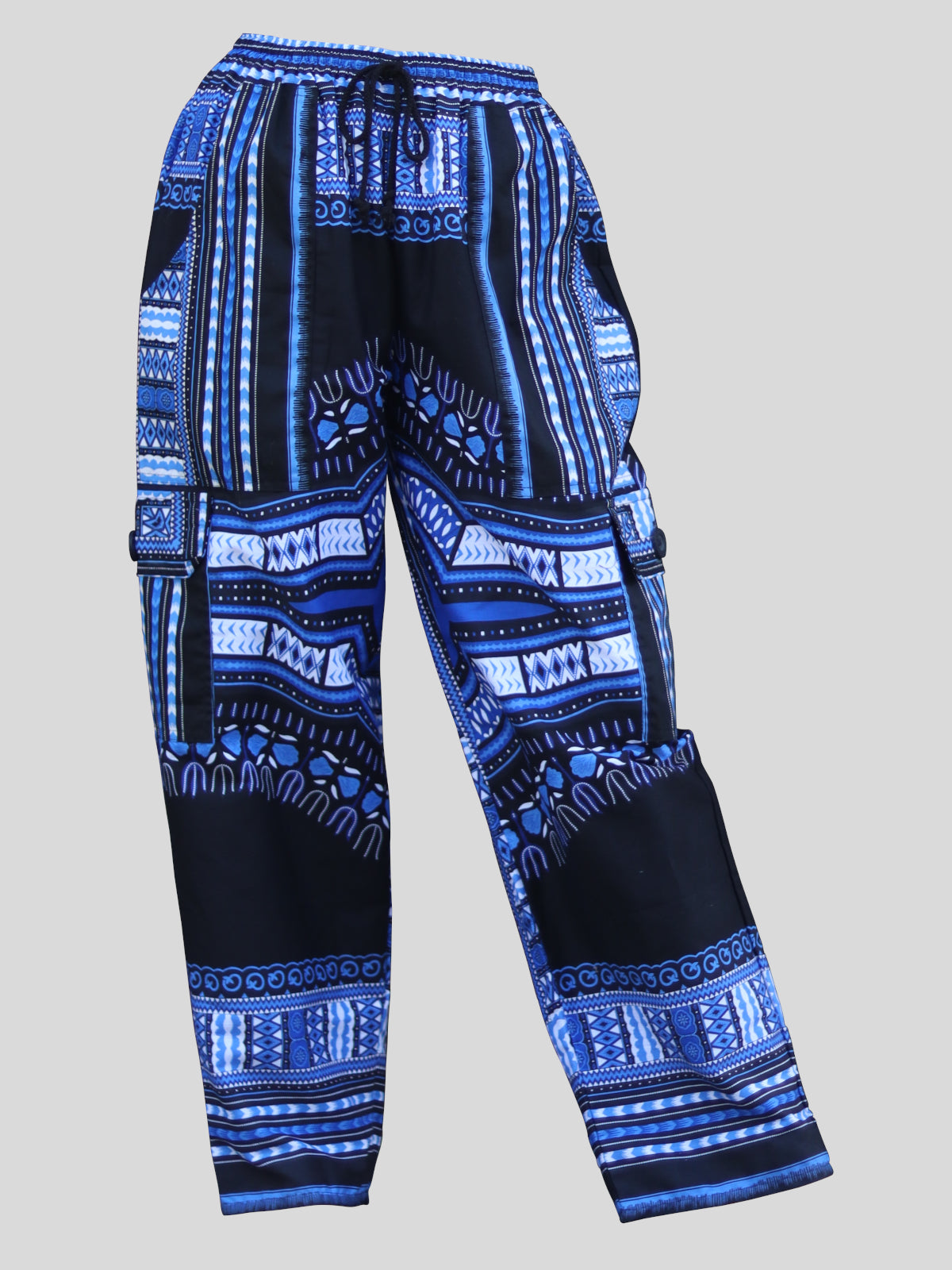 African Dashiki Unisex Pants - Cargo Pants Side Pockets