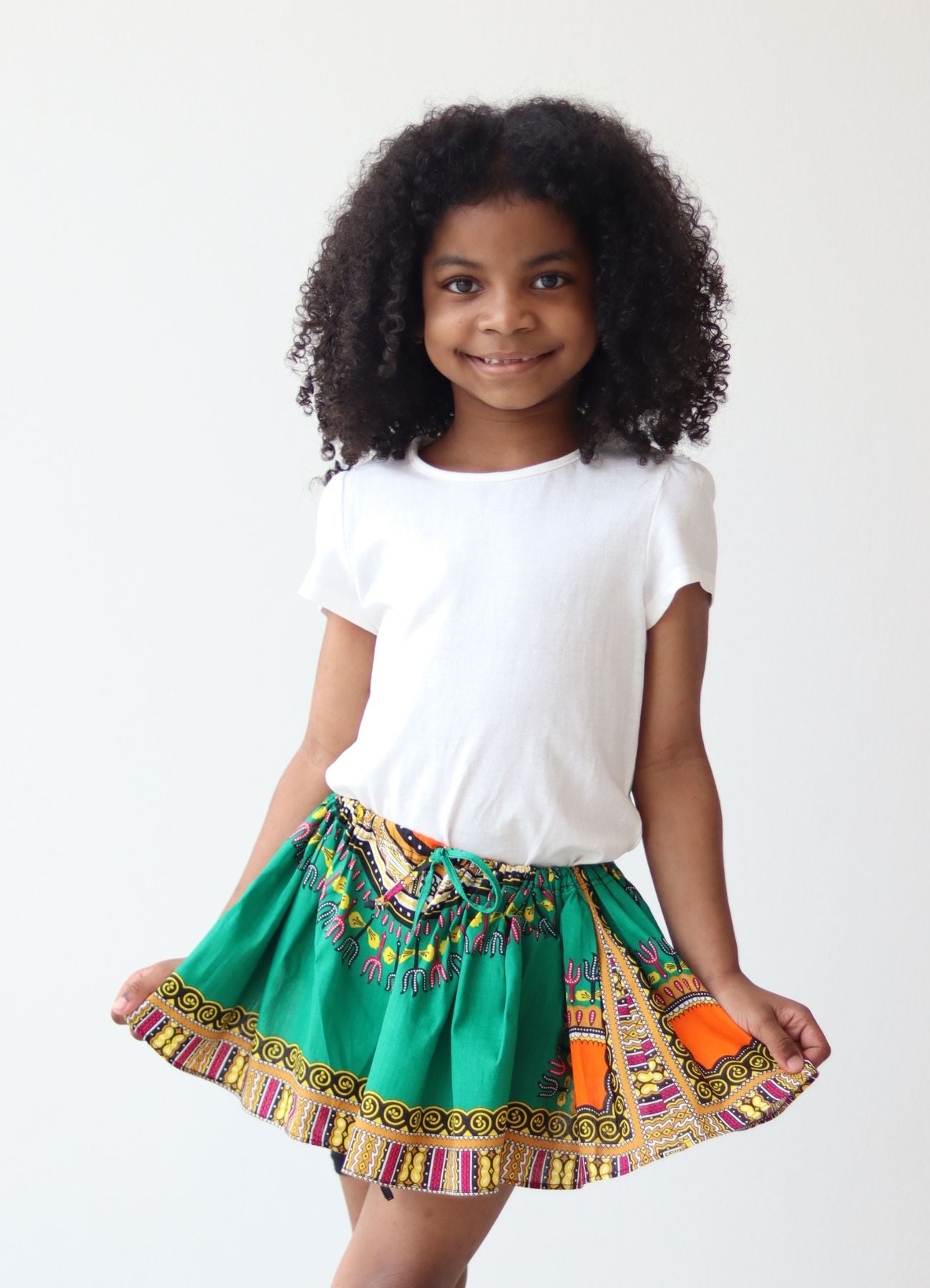 Africa Dashiki Girls Skirt - Mini Gypsy Skirts