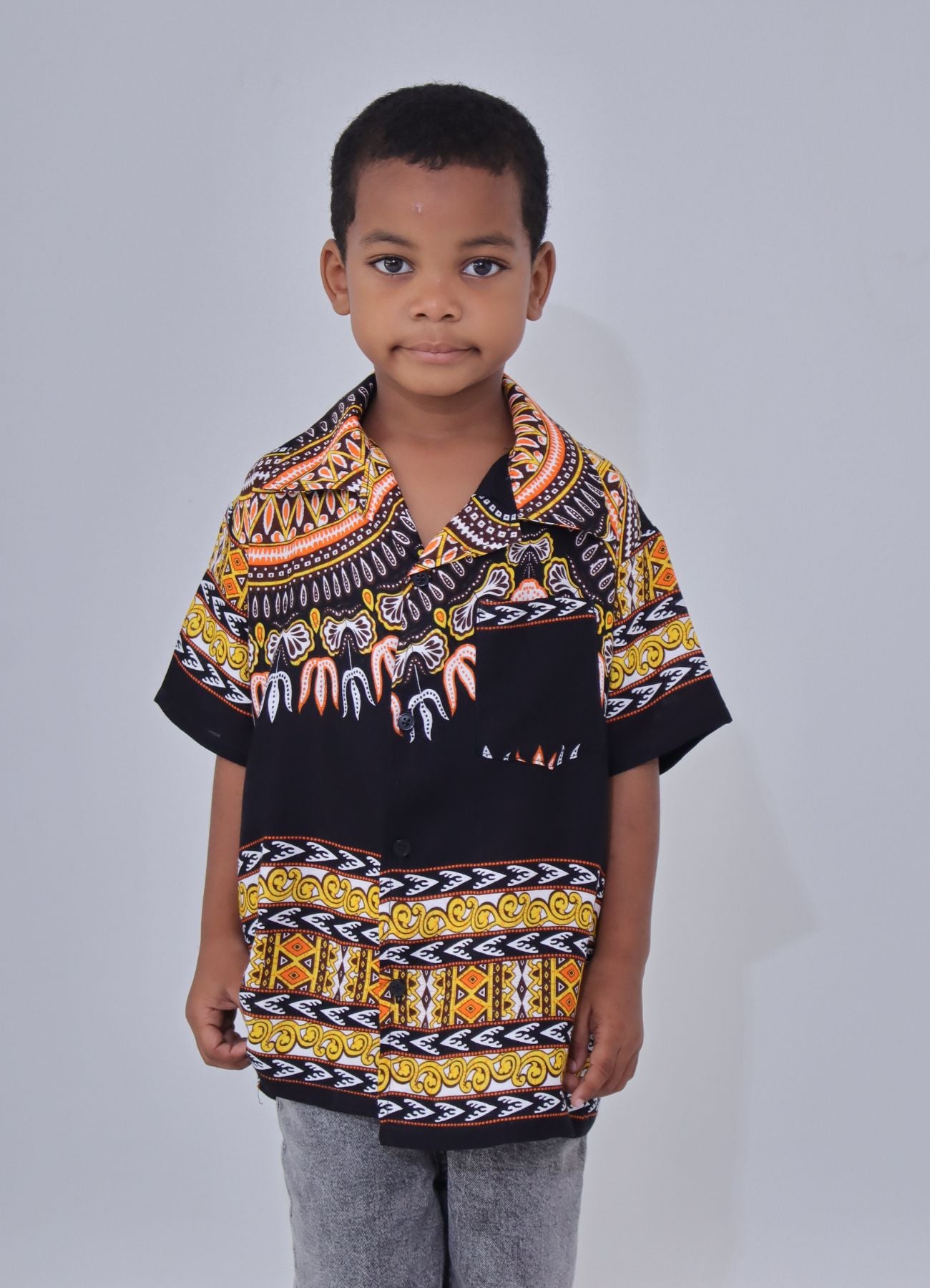 Africa Dashiki Childrens Shirt - Hawaiian Summer Rayon