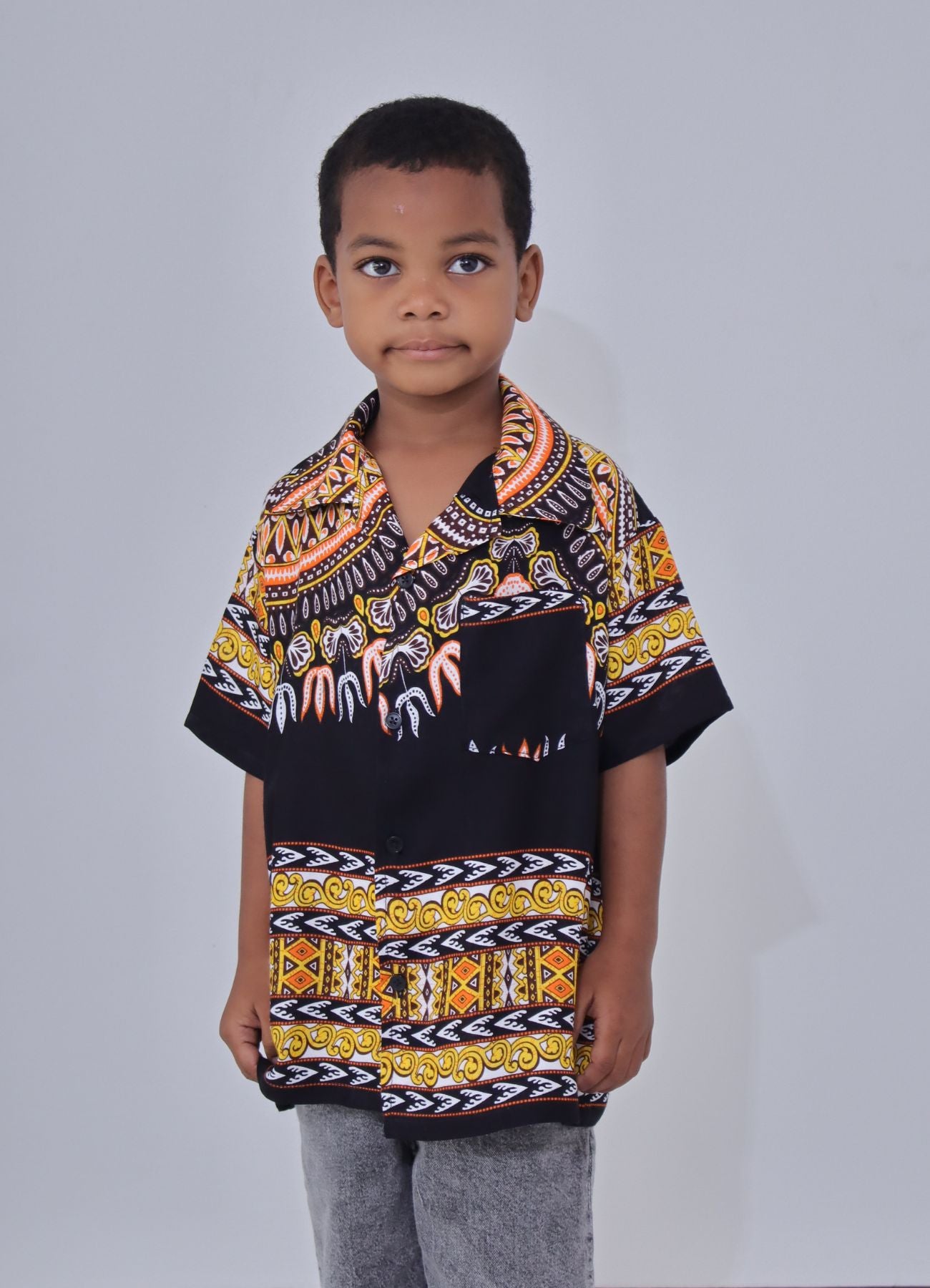 Africa Dashiki Childrens Shirt - Hawaiian Summer Rayon