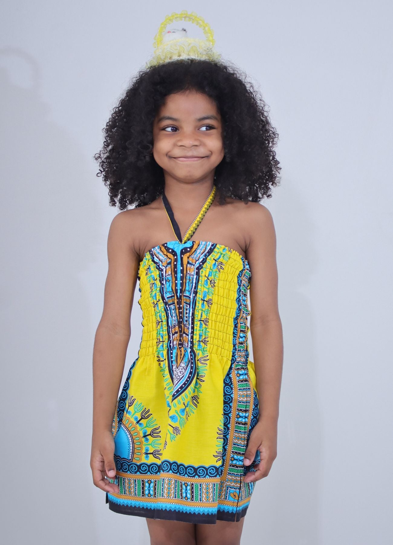 Africa Dashiki Girls Dresses - African Child Smock Chest Strap