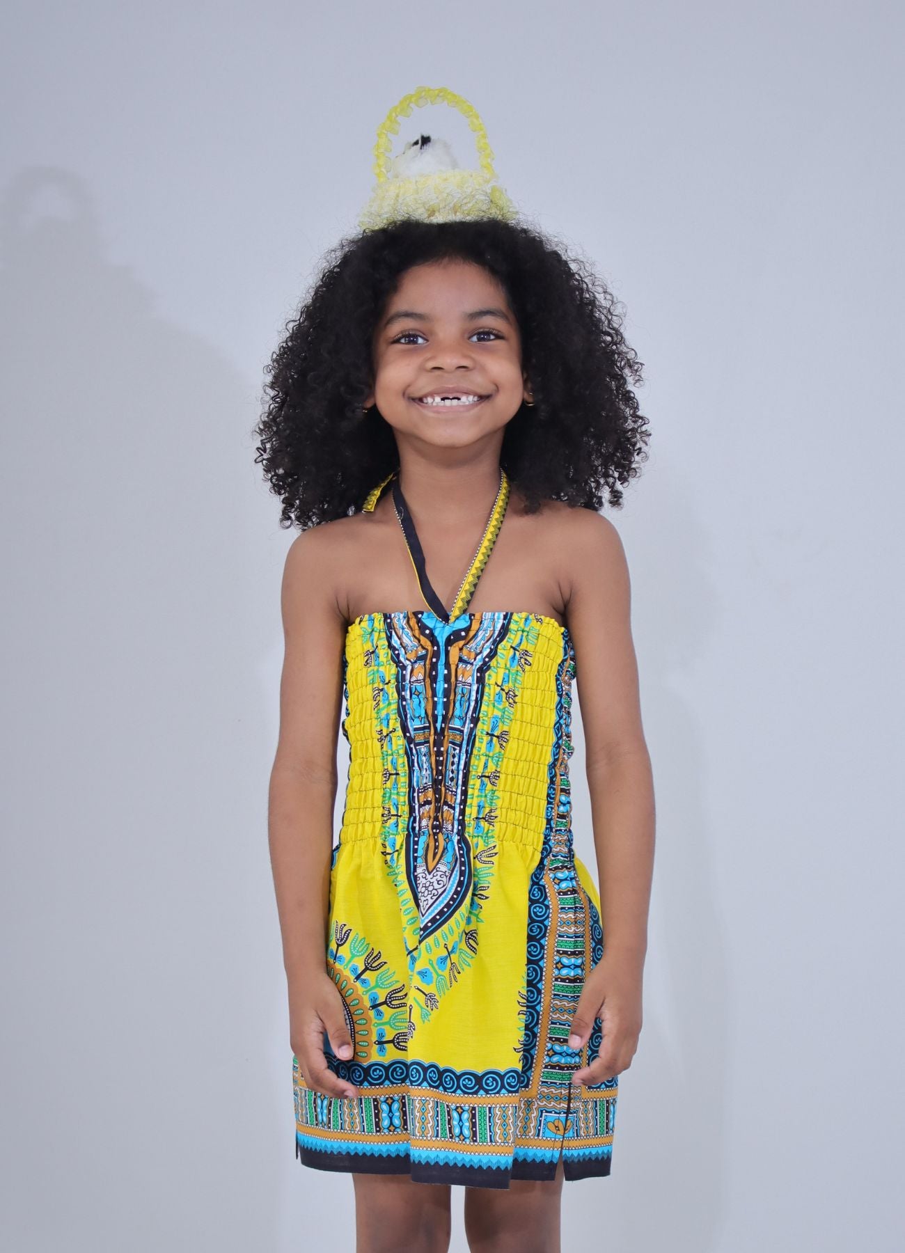 Africa Dashiki Girls Dresses - African Child Smock Chest Strap