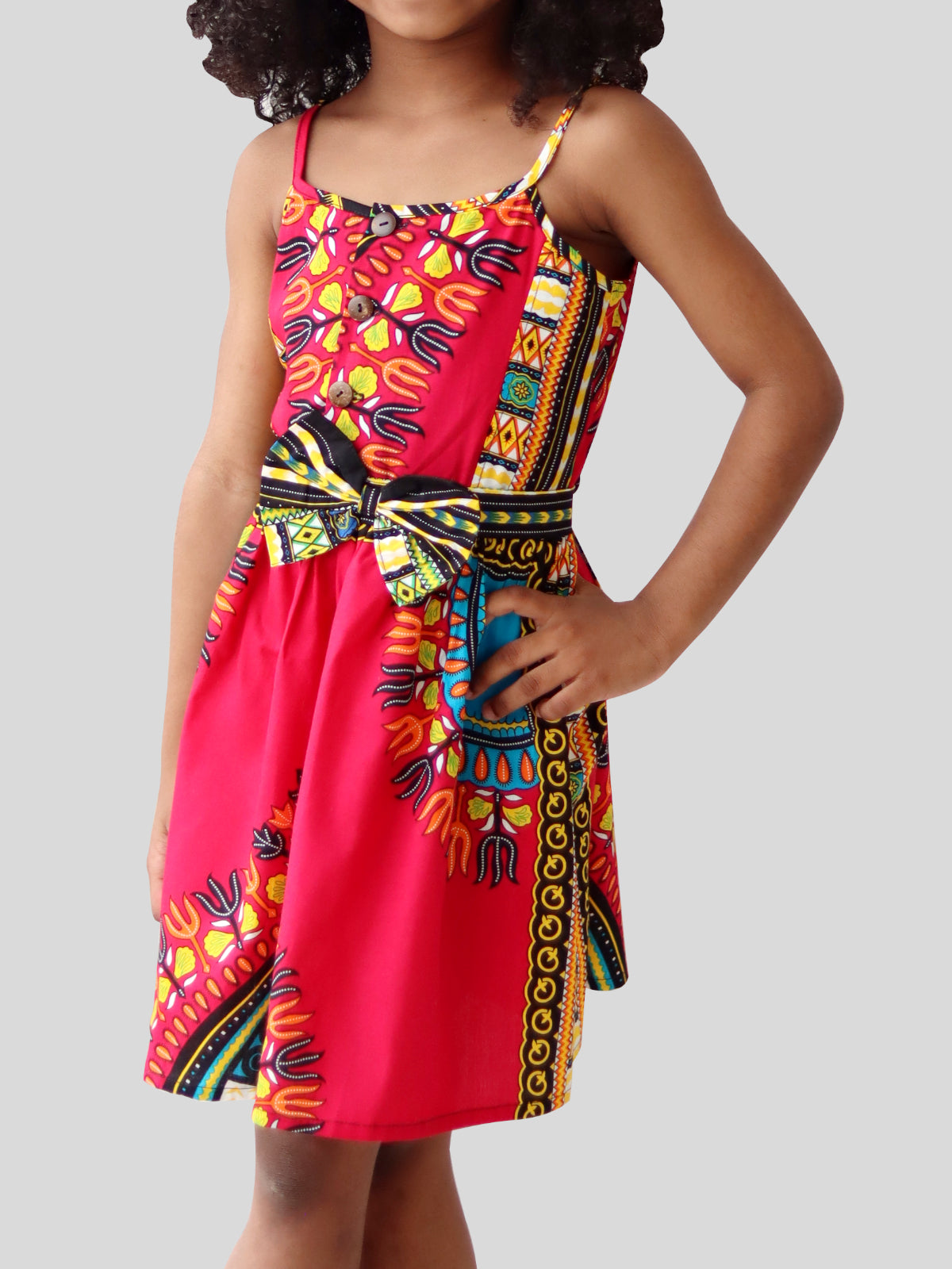 Africa Dashiki Girls Dresses - Light Cotton Sac Dress