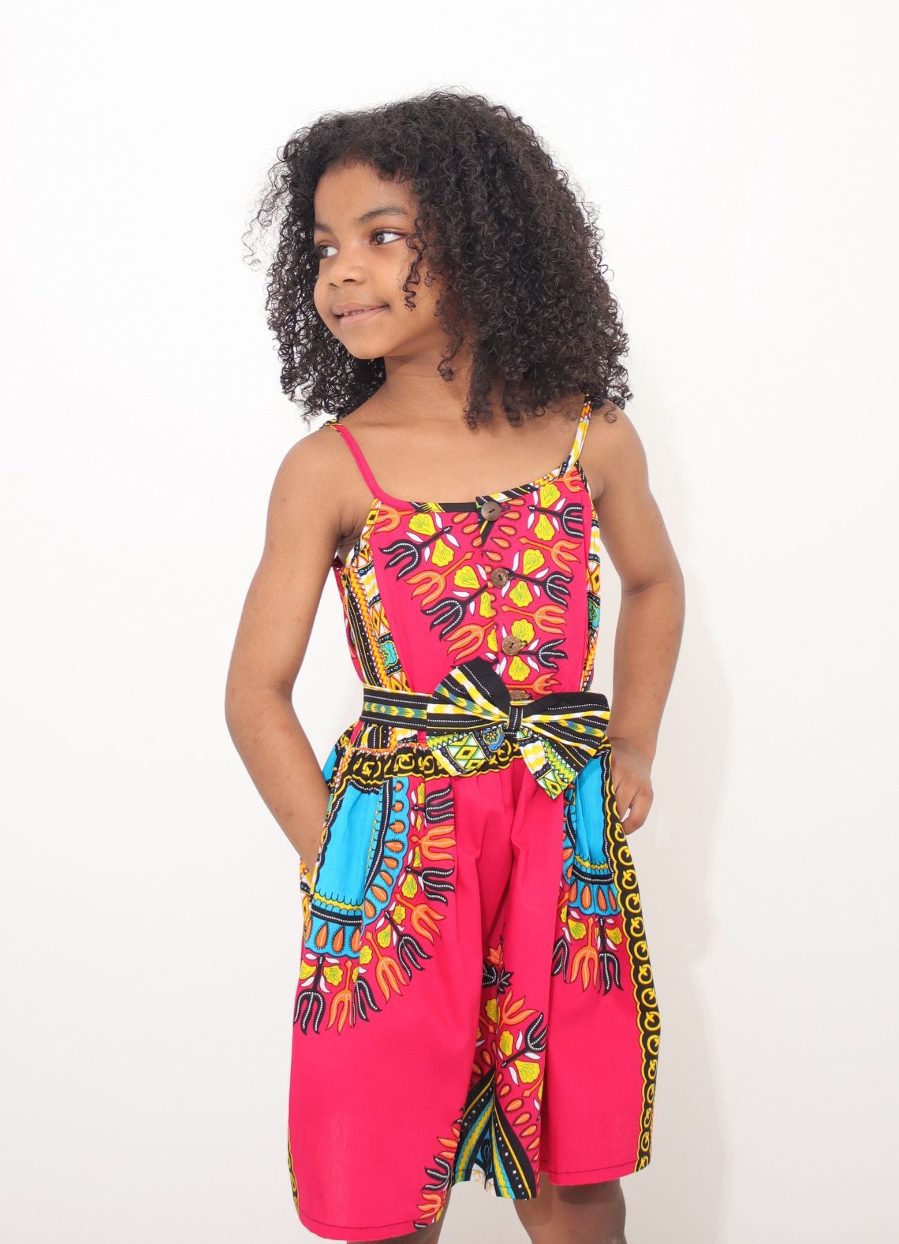 Africa Dashiki Girls Dresses - Light Cotton Sac Dress