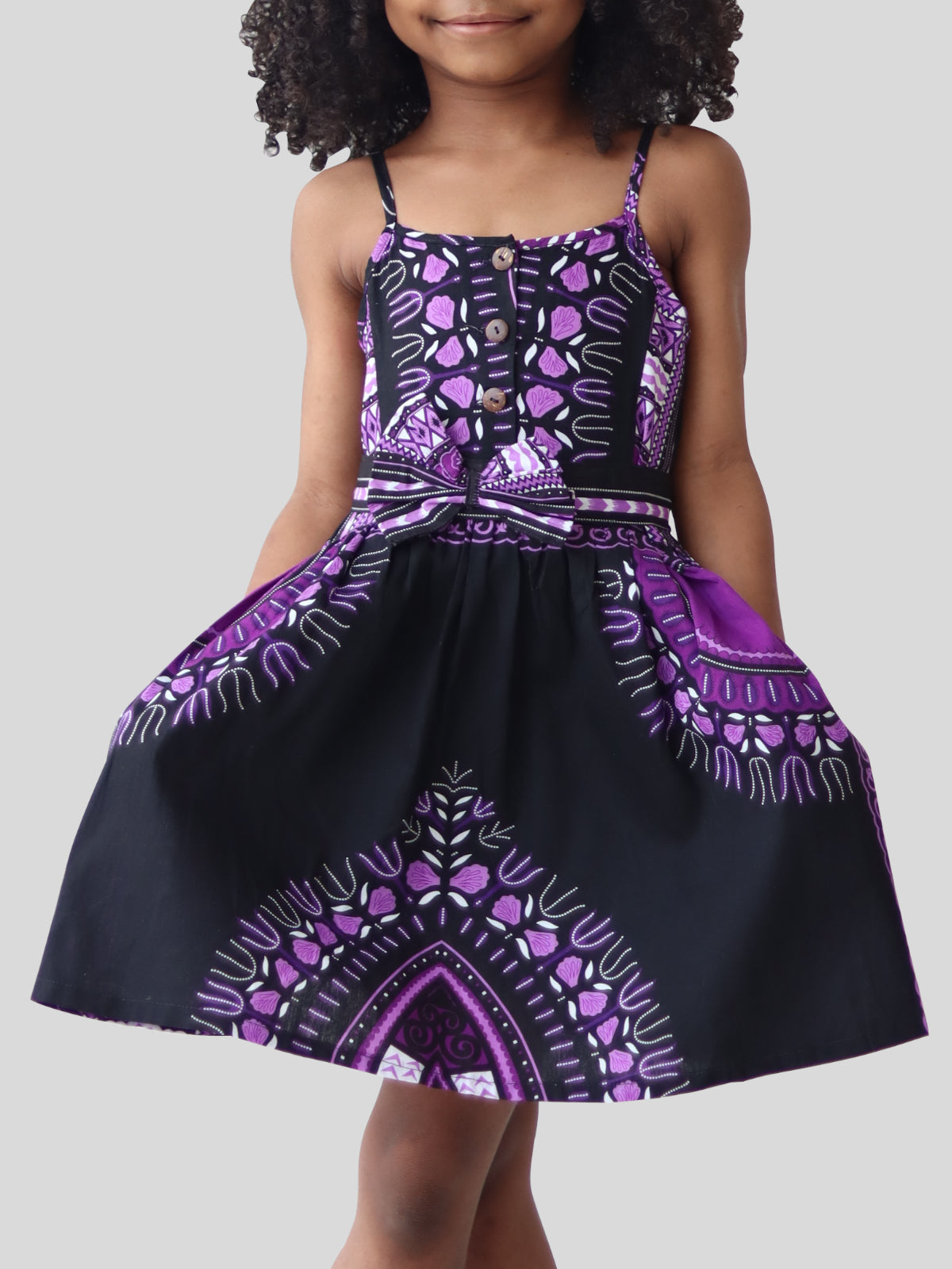 Africa Dashiki Girls Dresses - Light Cotton Sac Dress