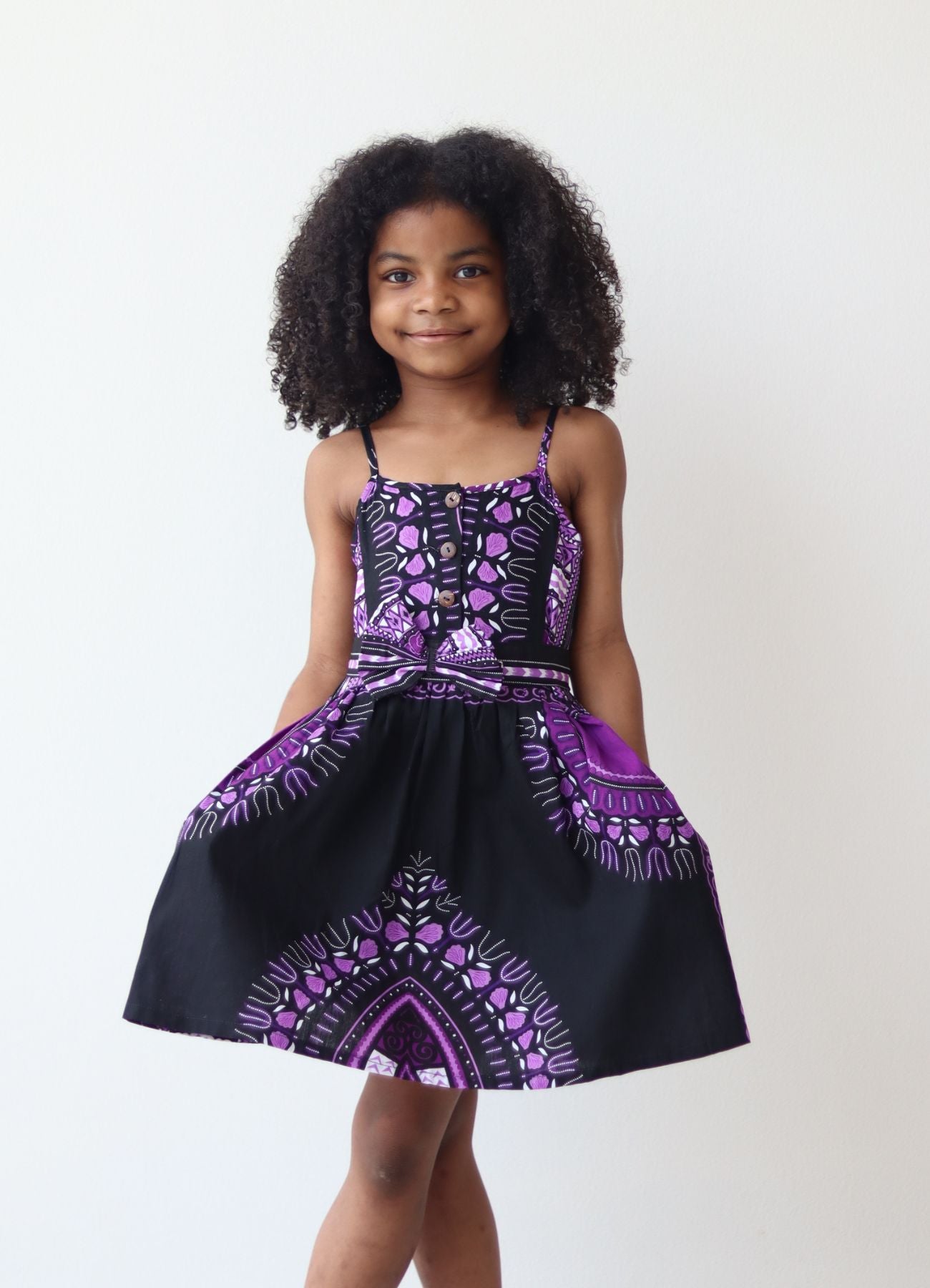 Africa Dashiki Girls Dresses - Light Cotton Sac Dress