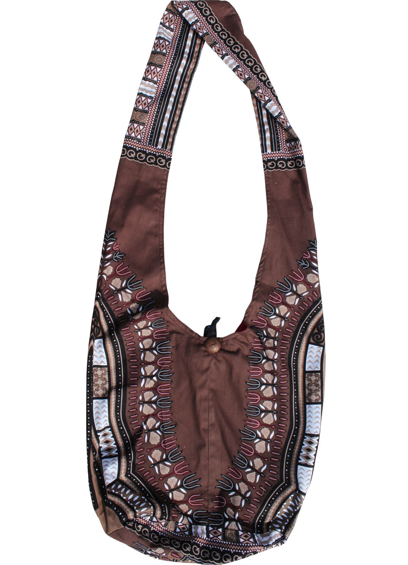 African Dashiki Monks Shoulder Bag - Long Strap